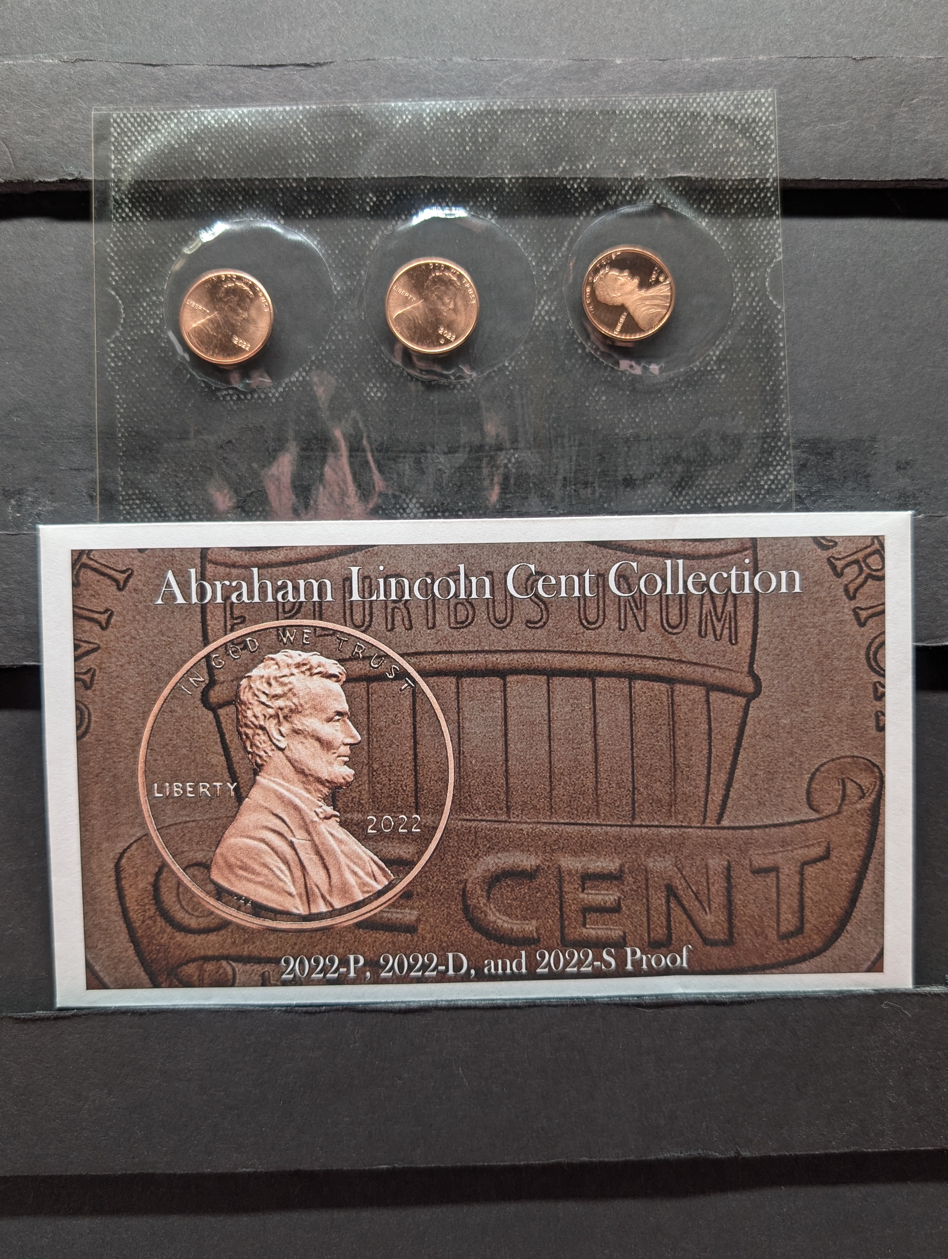 2022-P, D, & S Proof Three-Coin Lincoln Cent Collection