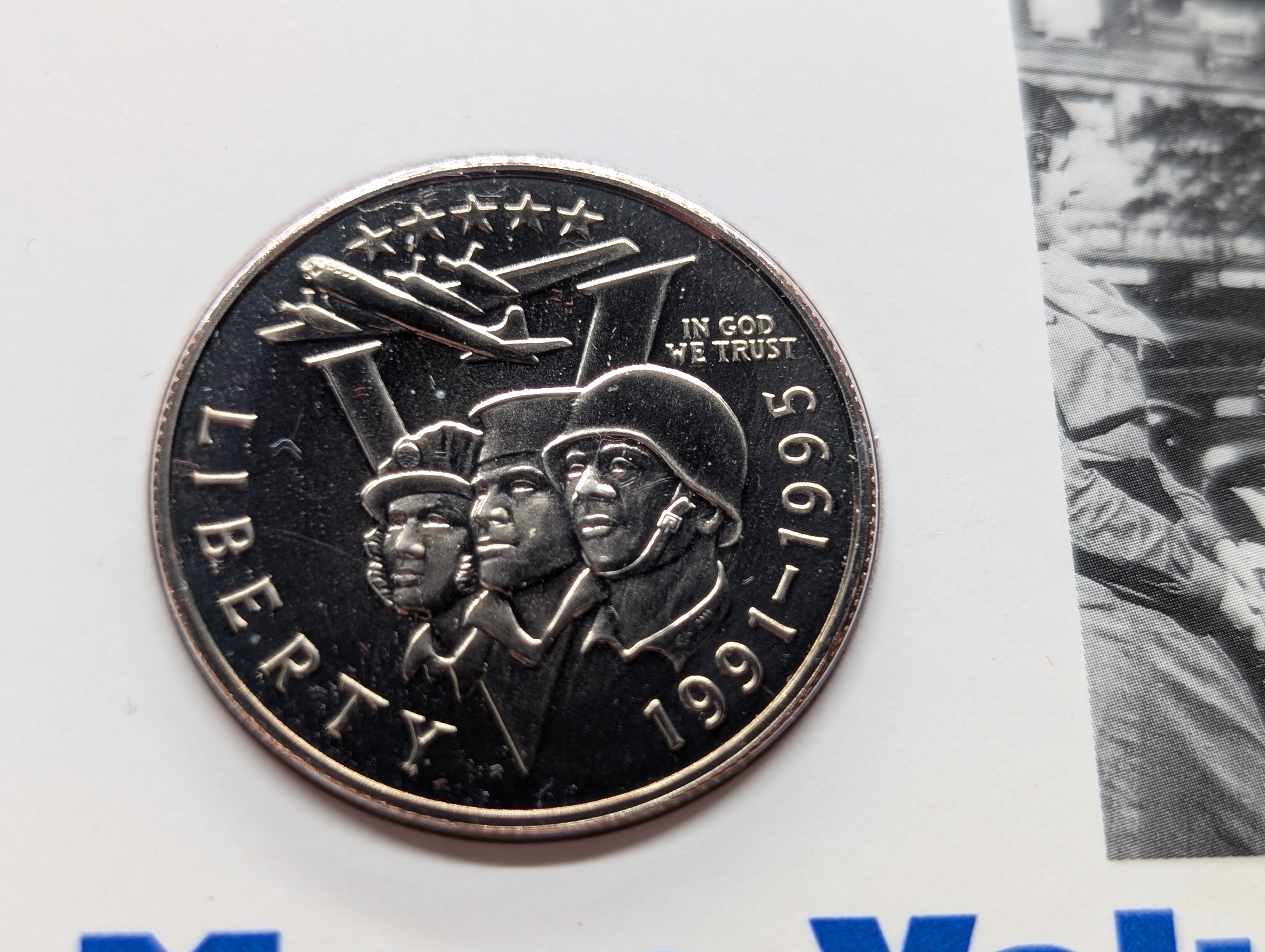 1991-1995 World War II 50th Anniversary Commemorative Unc. Clad Half Dollar Coin