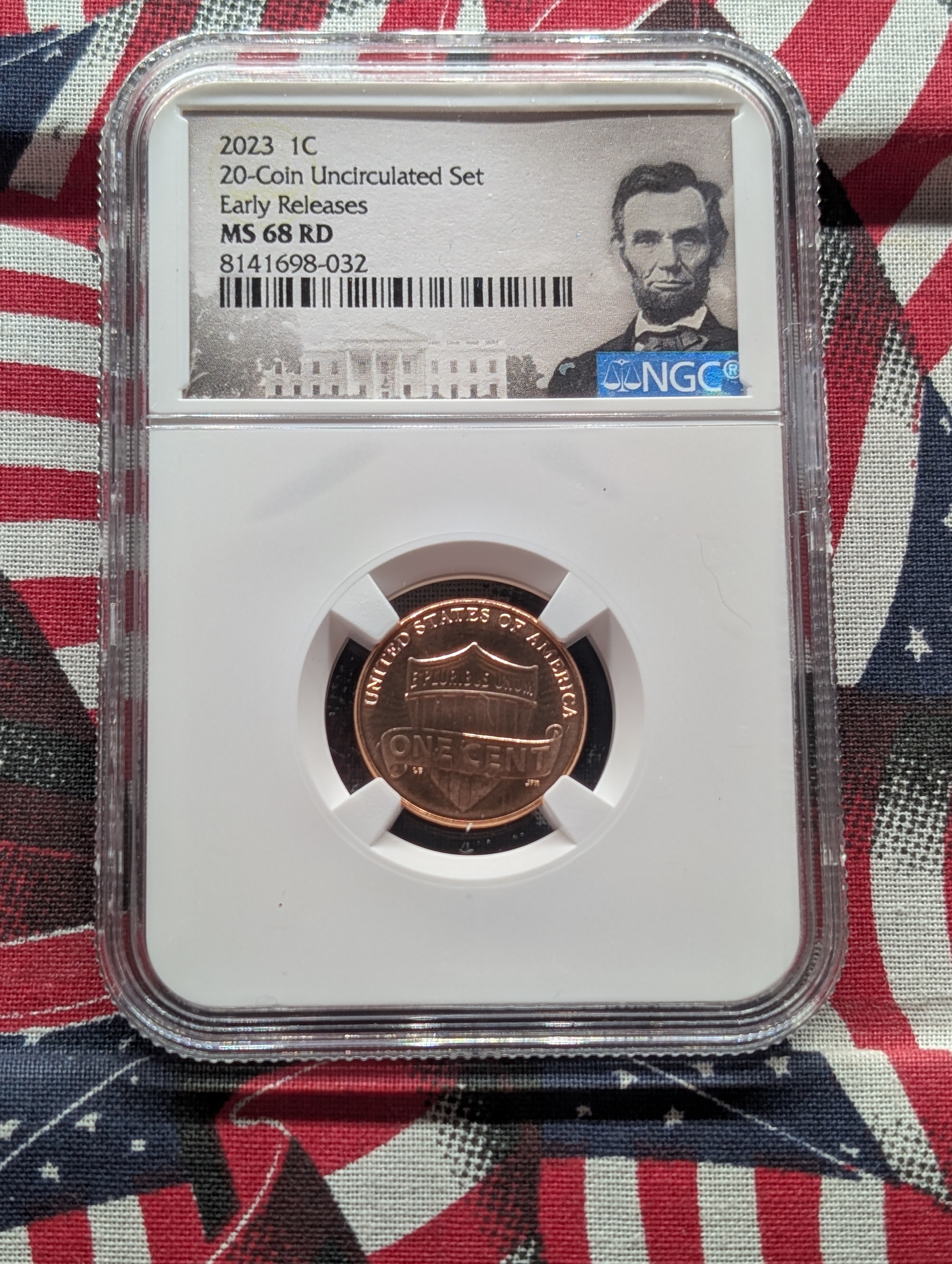 2023 Lincoln Shield Cent - NGC MS68 RD Early Release