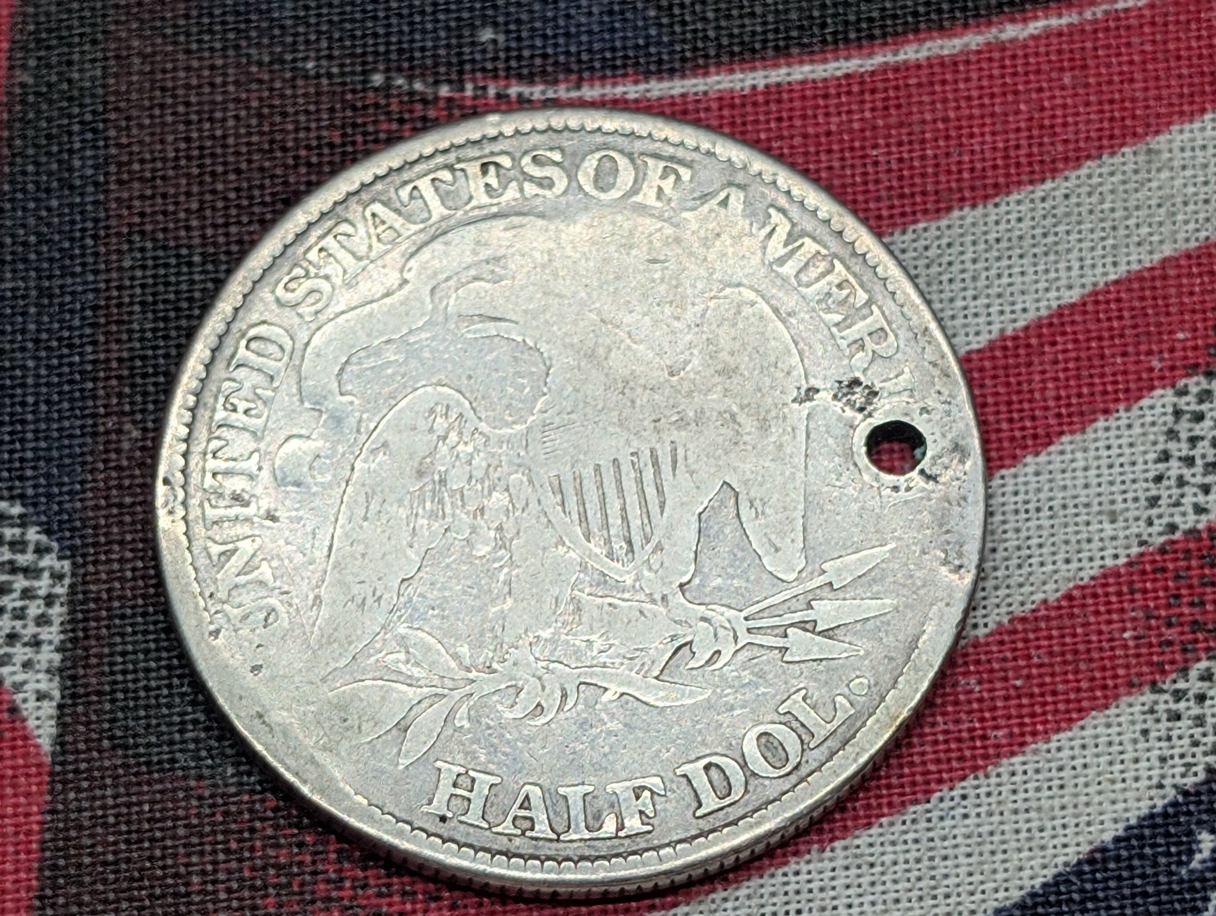 1876 Seated Liberty 90% Silver Half-Dollar