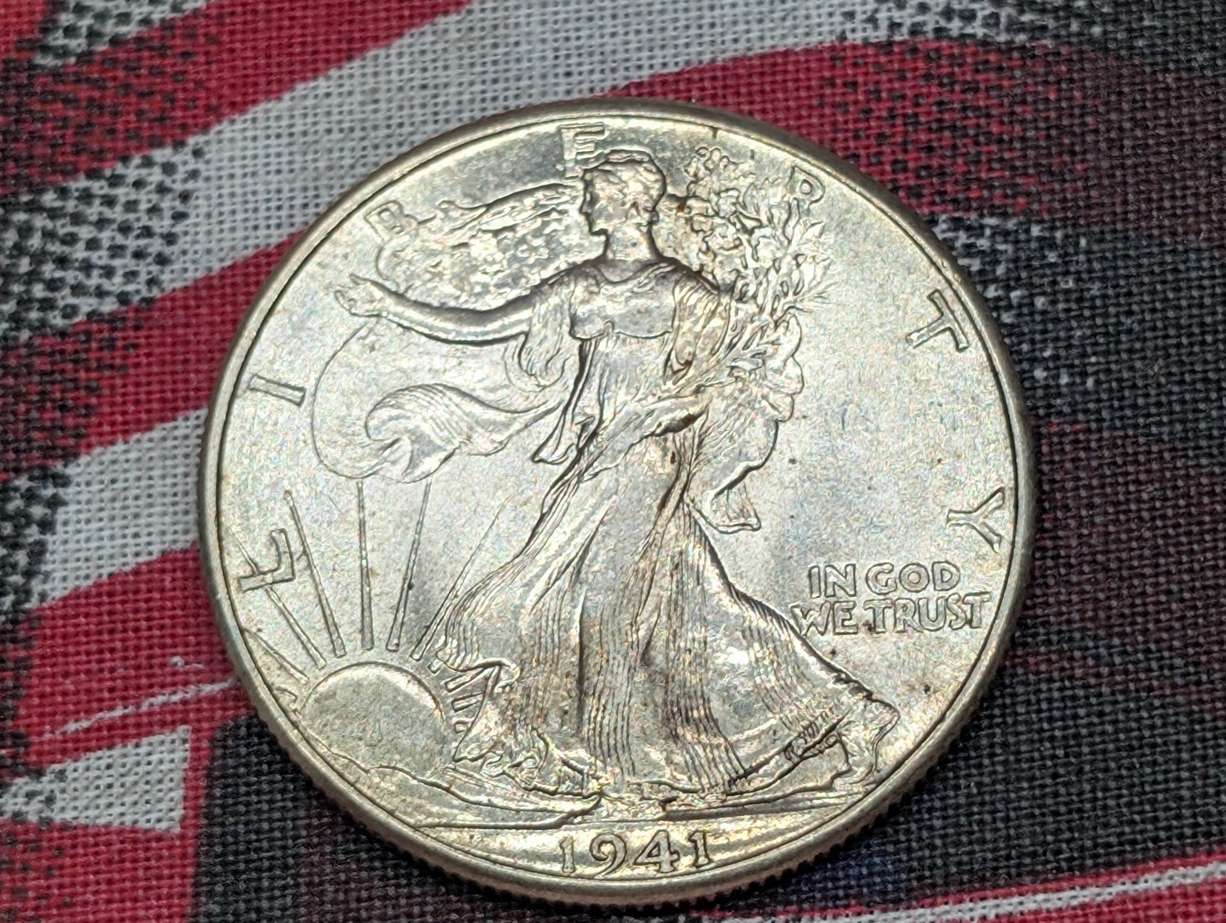 1941-P Walking Liberty 90% Silver Half-Dollar