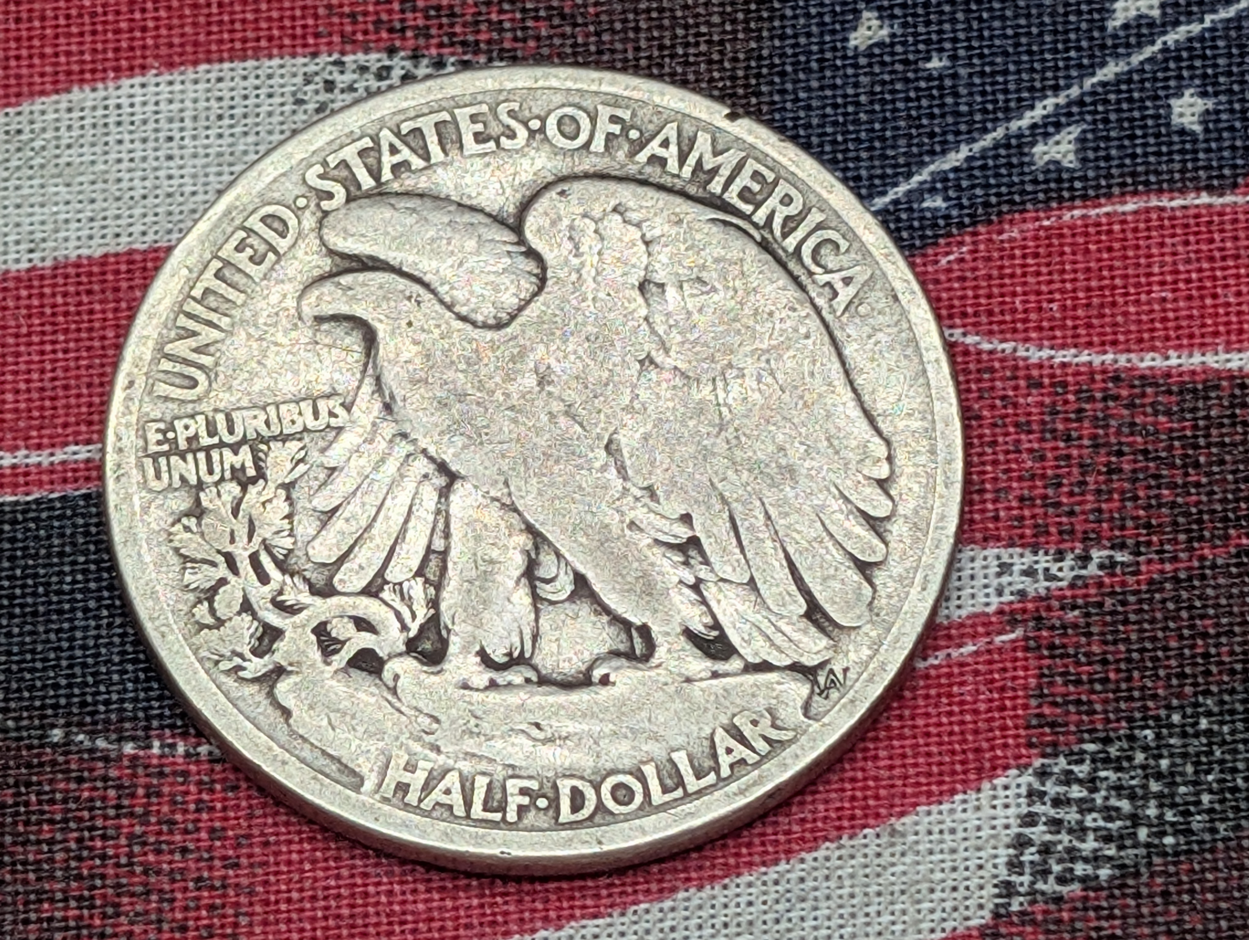 1917-D Obverse Walking Liberty 90% Silver Half-Dollar - Tough Early Semi-Key Date!!