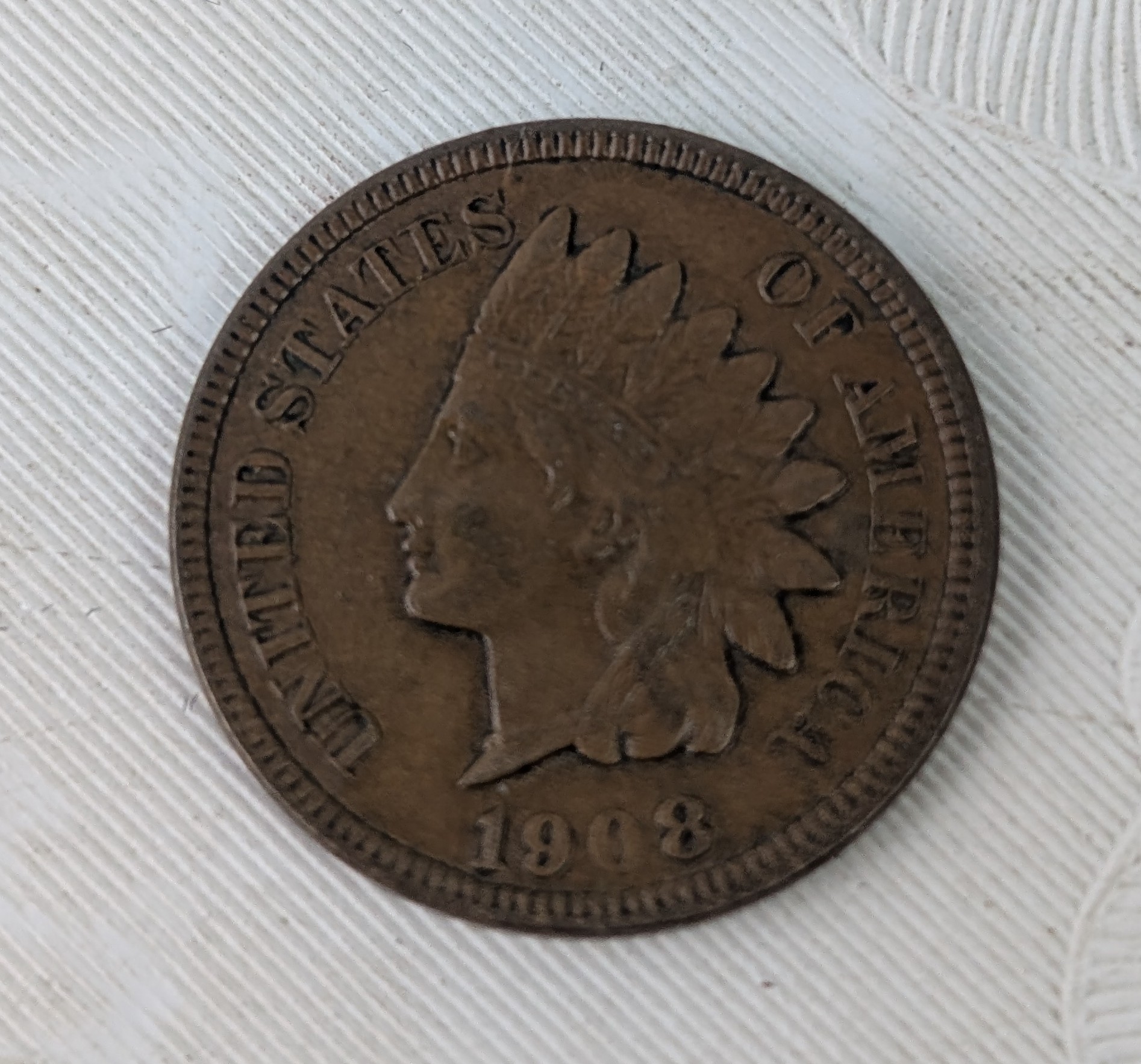 1908 Indian Head Cent