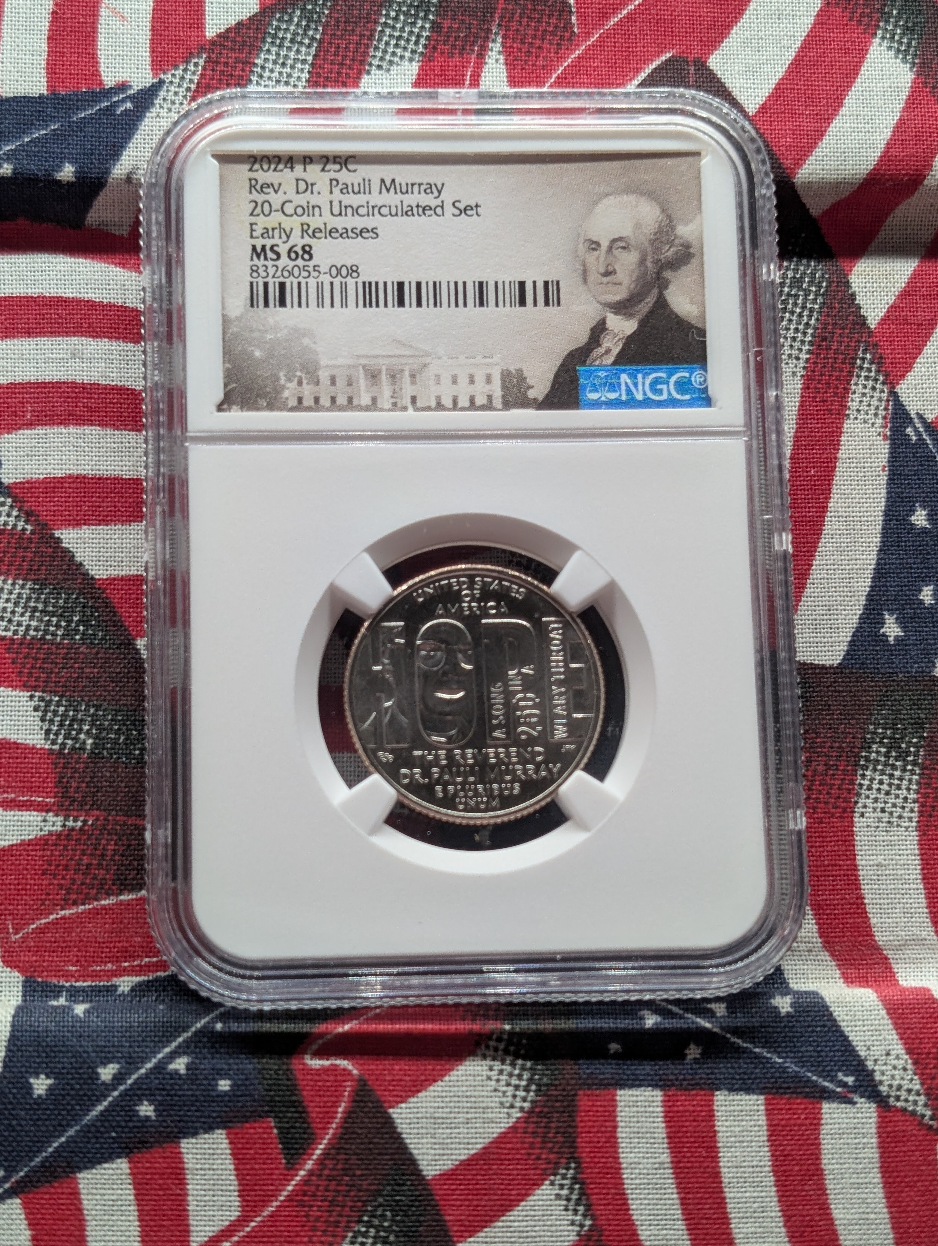 2024-P Rev. Dr. Pauli Murray Quarter - NGC MS68 Early Release