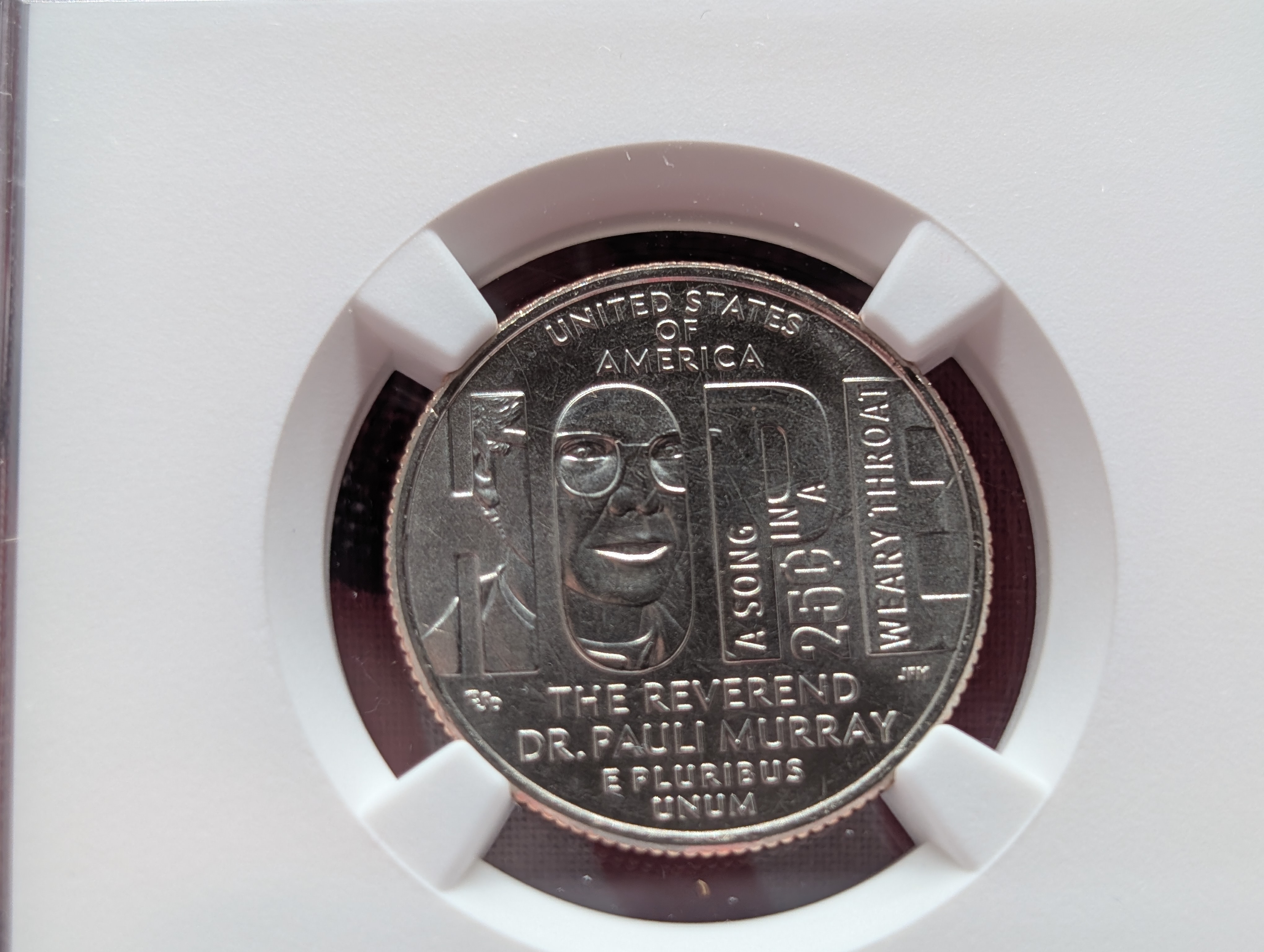 2024-P Rev. Dr. Pauli Murray Quarter - NGC MS68 Early Release