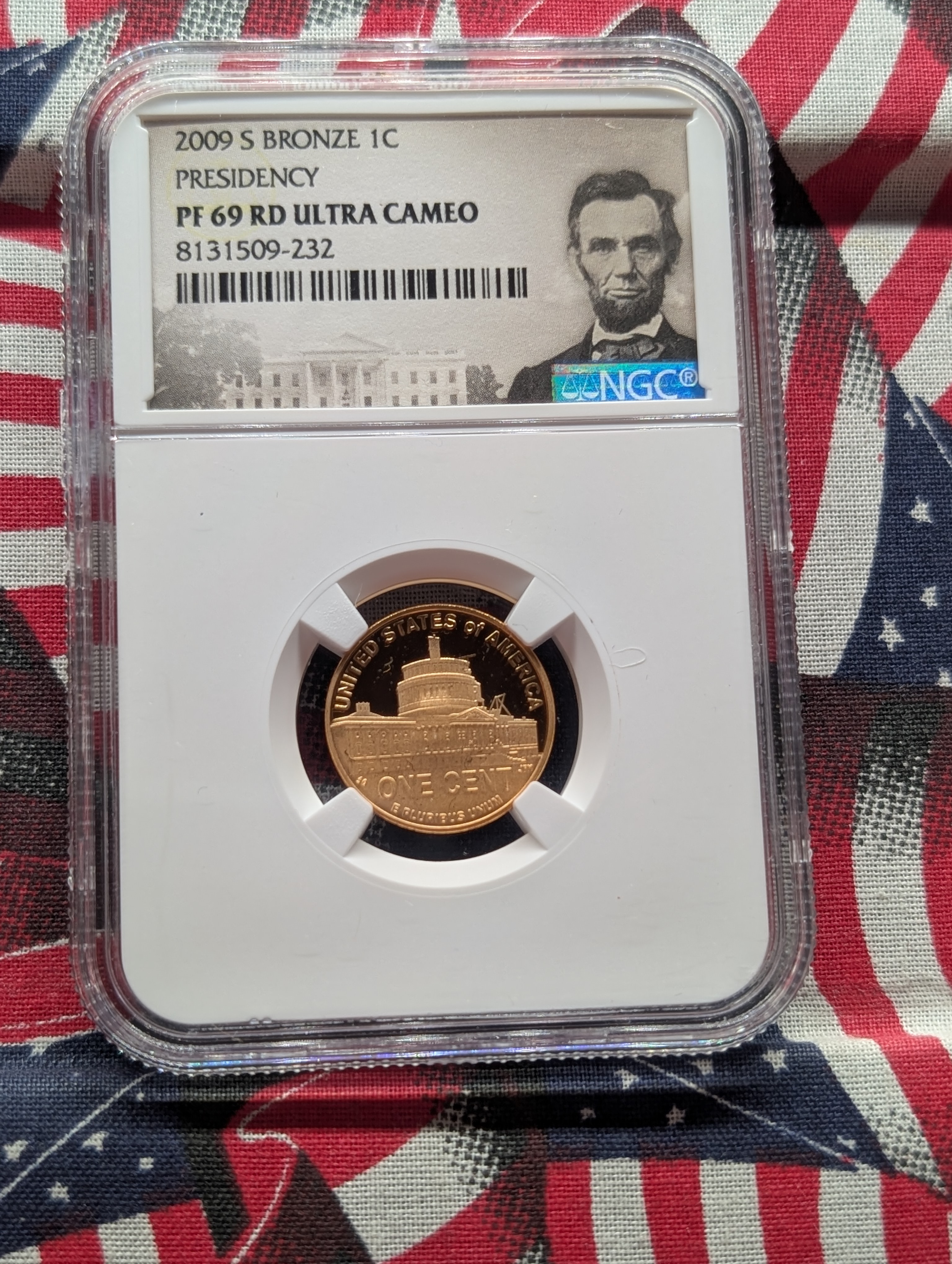 2009-S Bronze PROOF Lincoln Presidency Cent - NGC PF69 RD Ultra Cameo