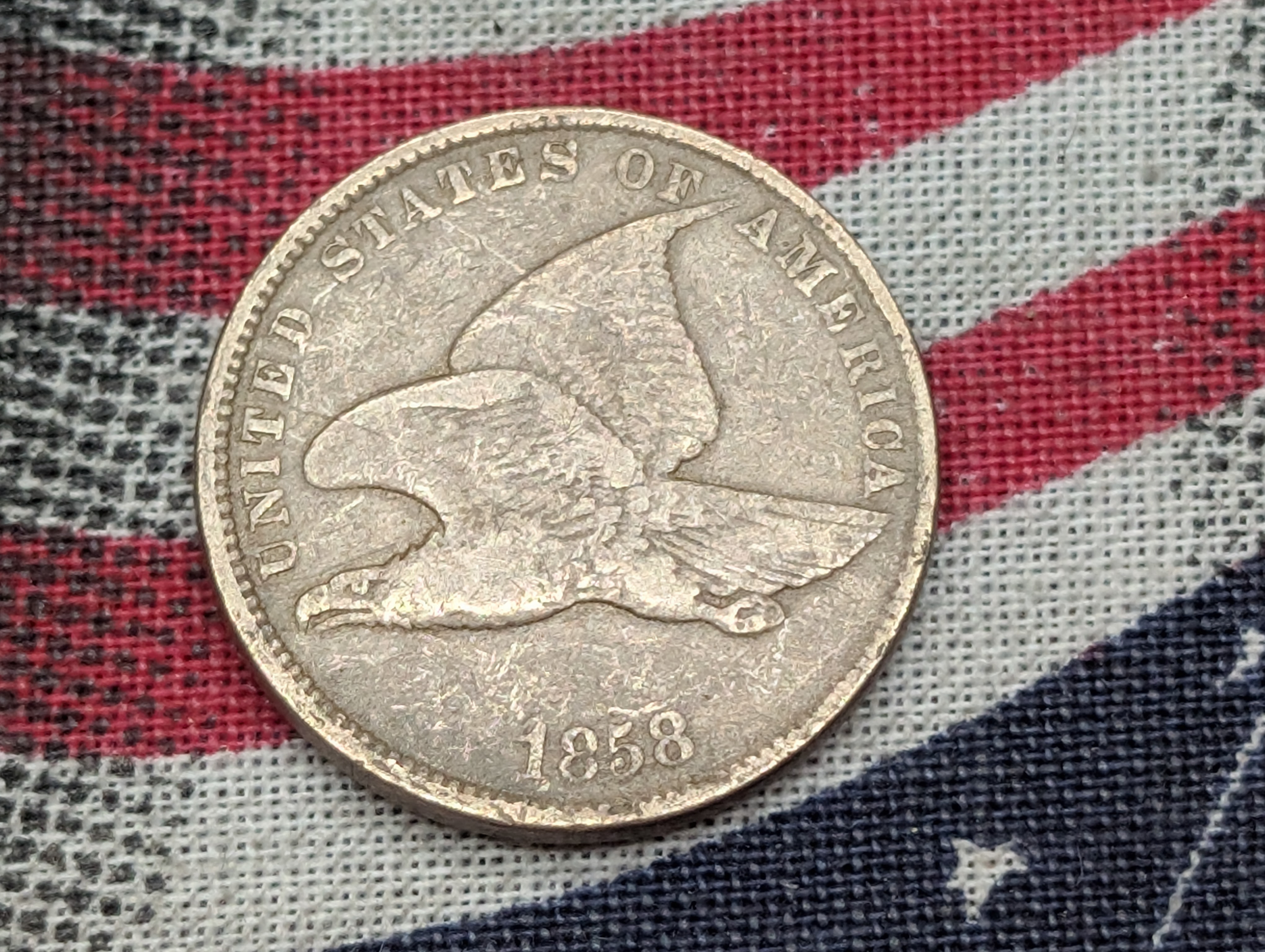 1858 Flying Eagle Cent