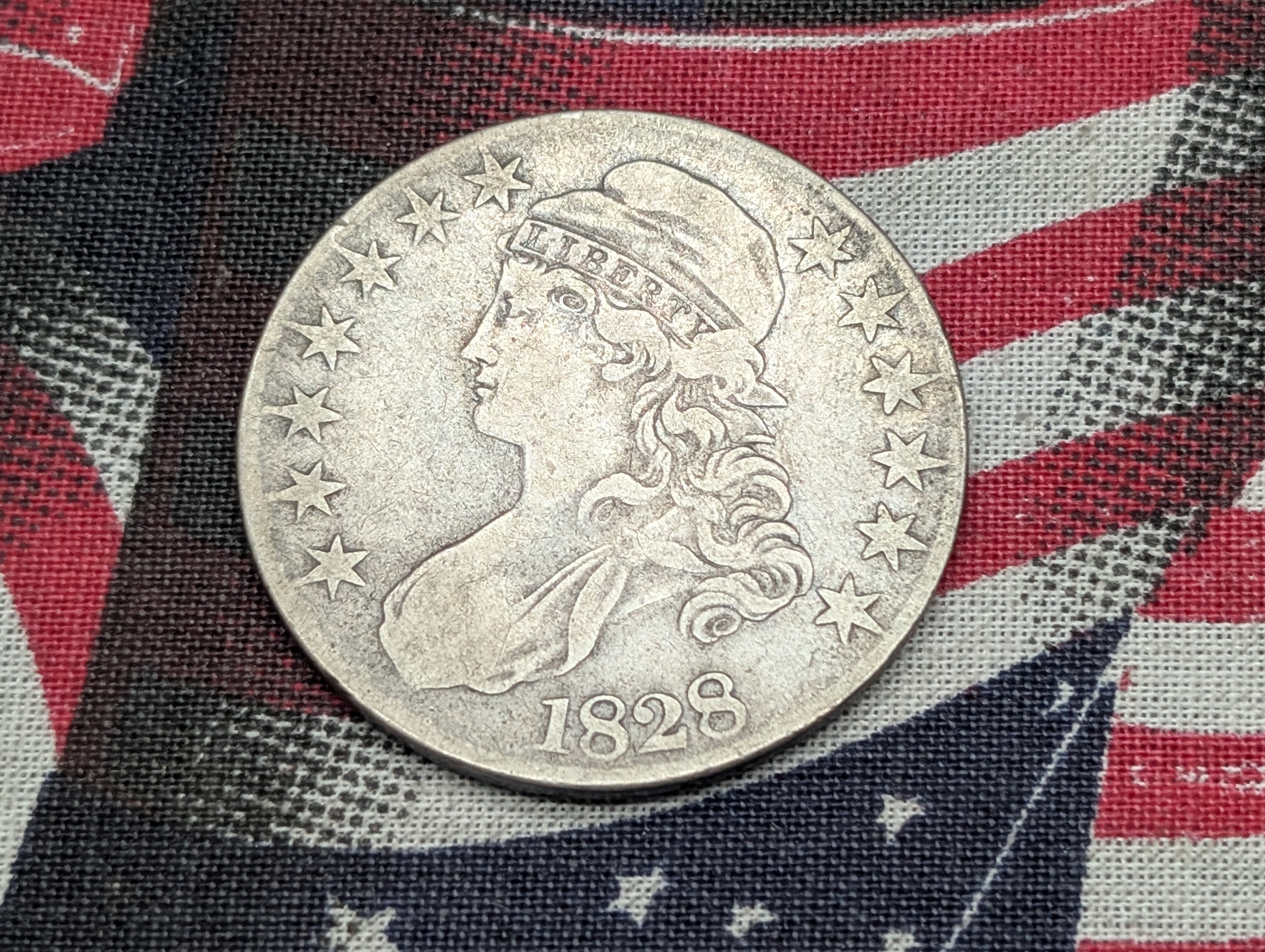 1828 Capped Bust Silver Half-Dollar