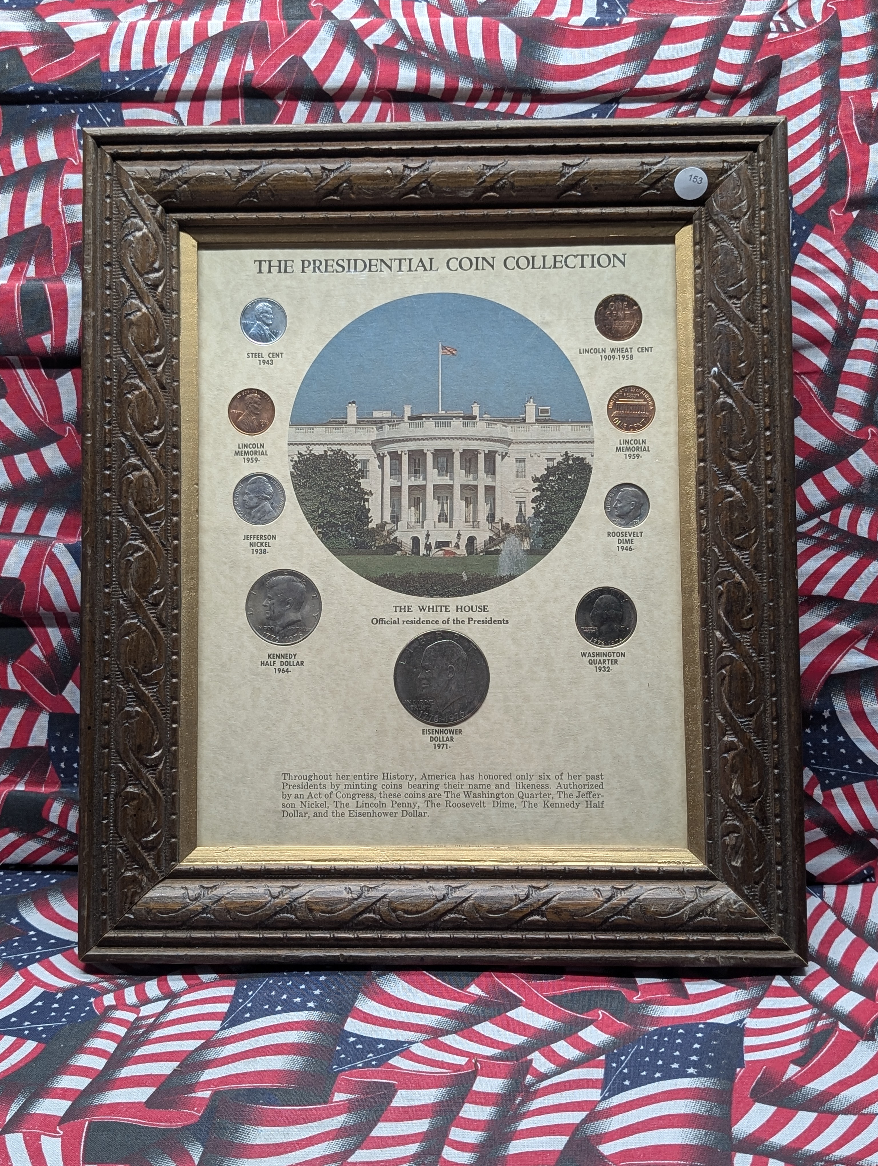 Presidential Coin Collection 9-Coin Set in Frame