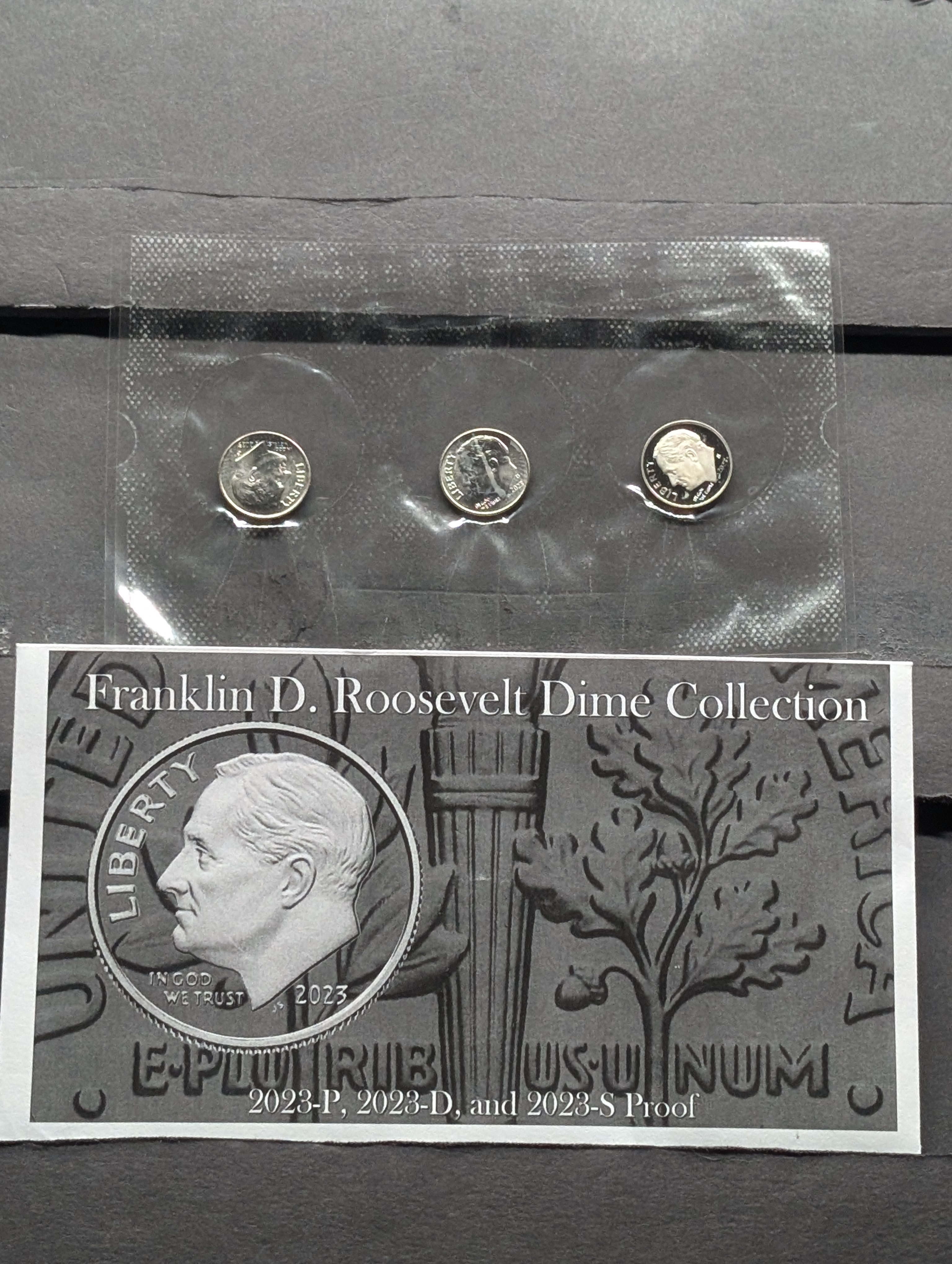 2023-P, D, & S Proof Franklin Roosevelt Dime 3-Coin Collection