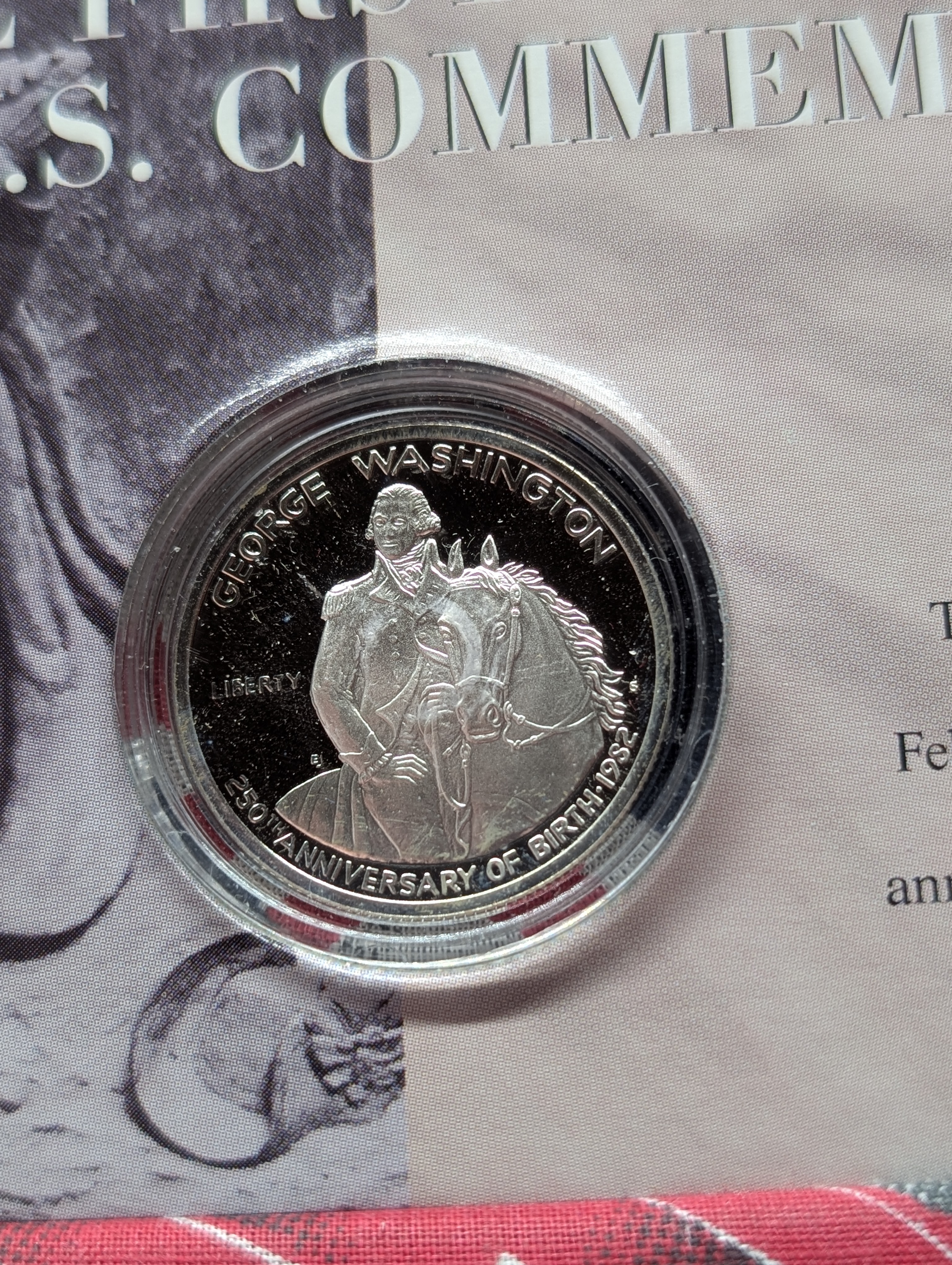 1982 George Washington SILVER PROOF Commem. Half-Dollar, 90% Silver