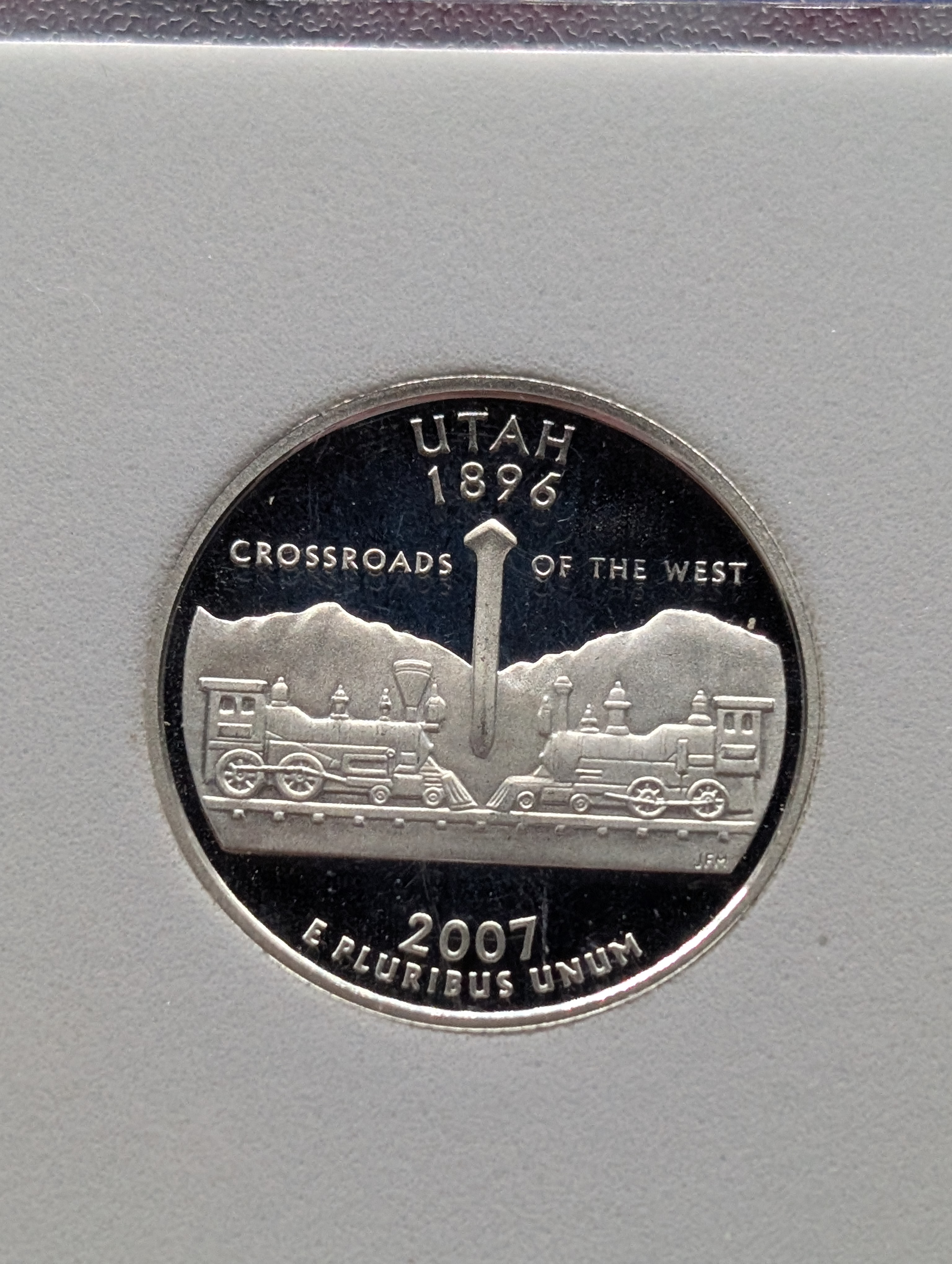 2007-S PROOF SILVER State Quarter - IGC PR-70 DCAM - Utah