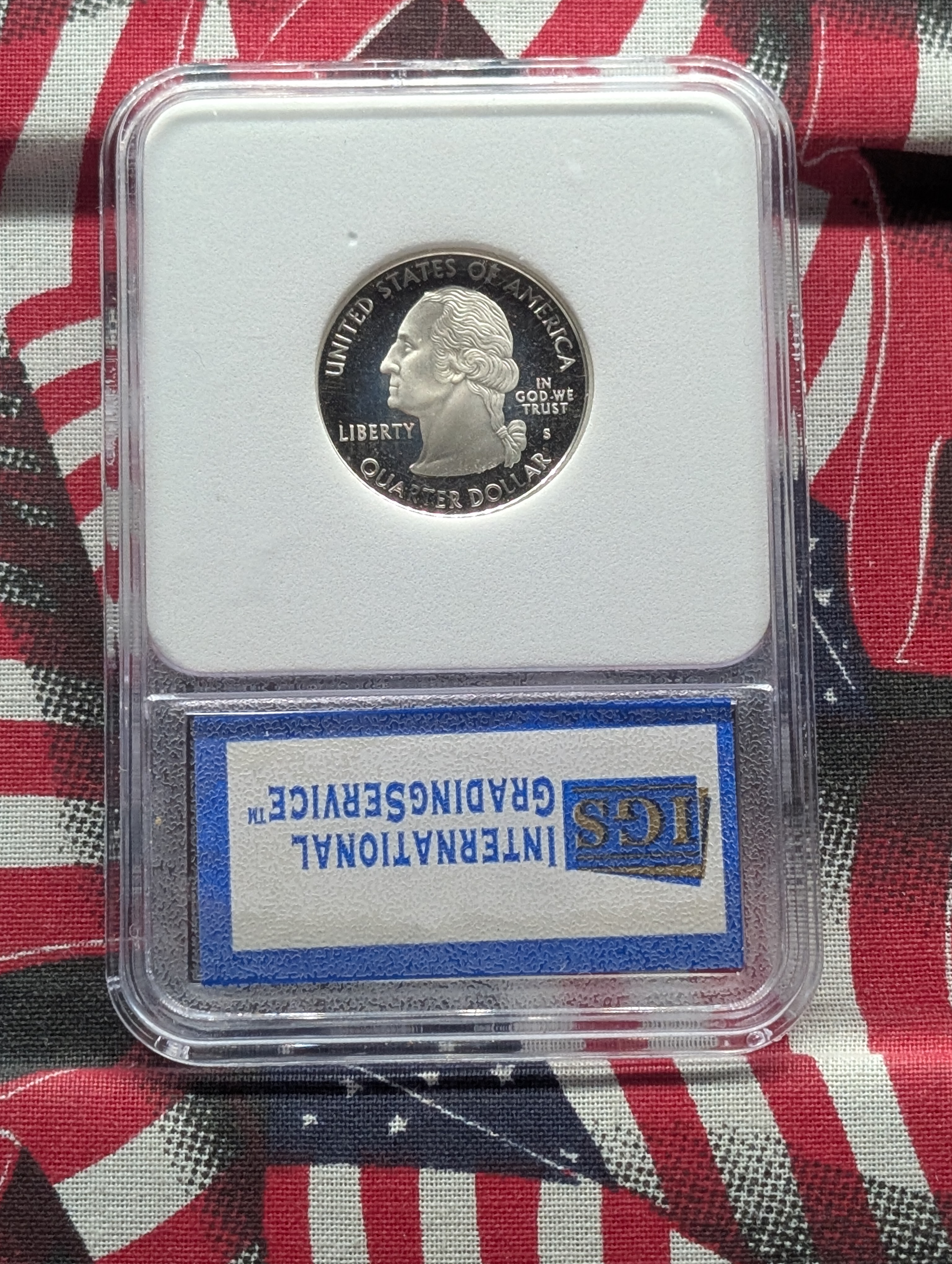 2007-S PROOF SILVER State Quarter - IGC PR-70 DCAM - Wyoming