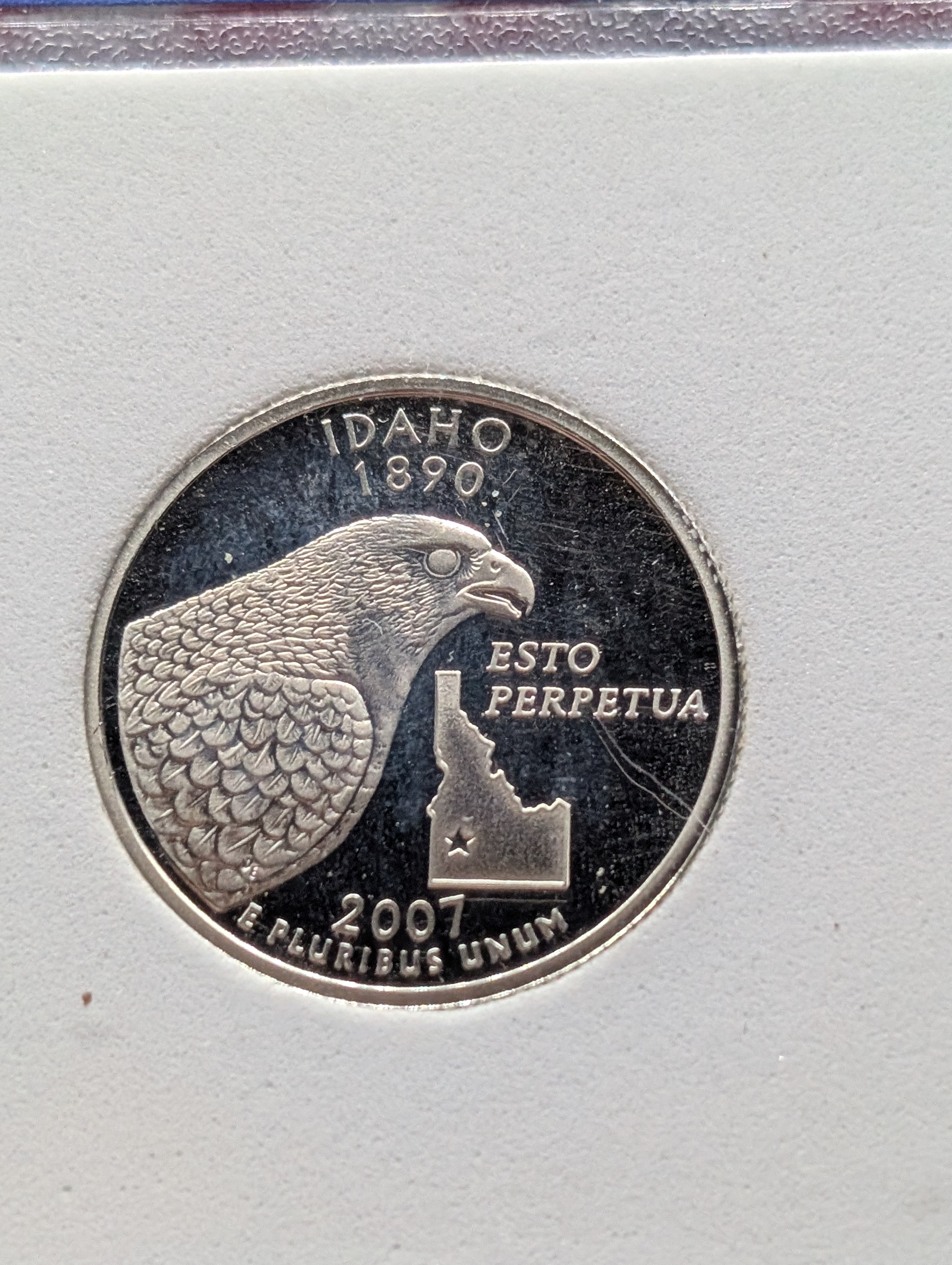 2007-S PROOF SILVER State Quarter - IGC PR-70 DCAM - Idaho