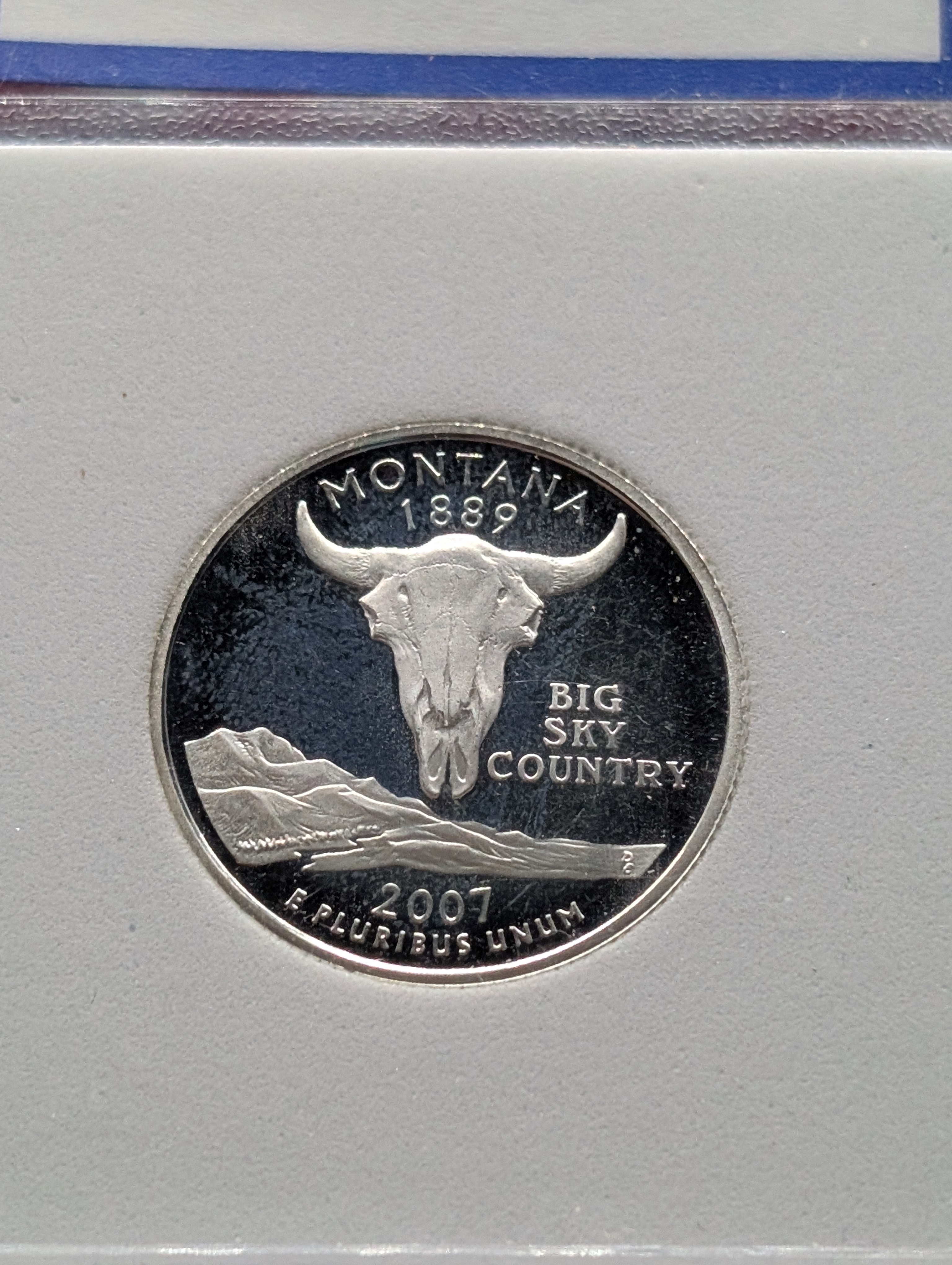2007-S PROOF SILVER State Quarter - IGC PR-70 DCAM - Montana