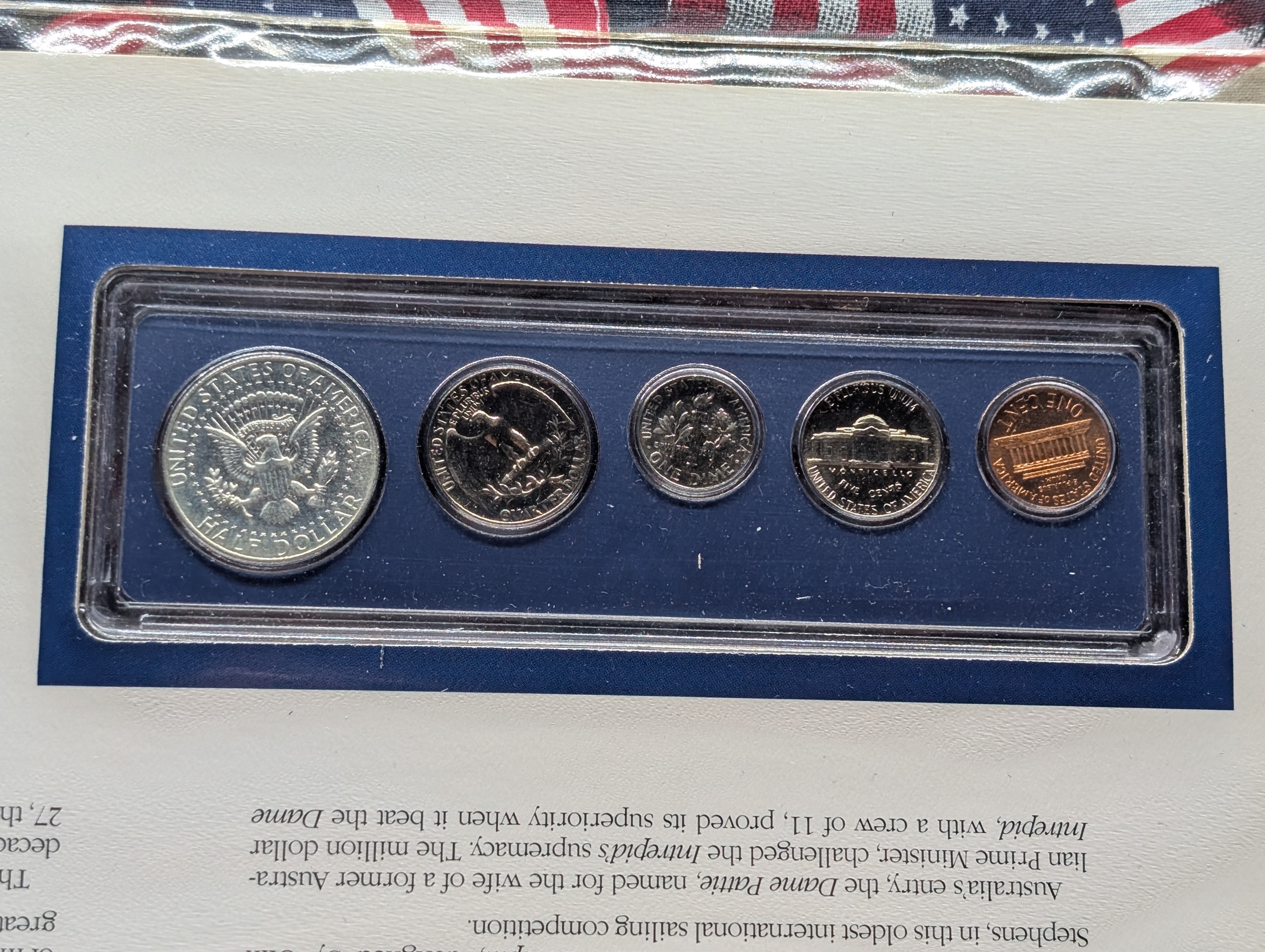 1967-P Unc. Special Mint Set w/ Historic Stamps - Includes 40% Silver Kennedy Half Dollar