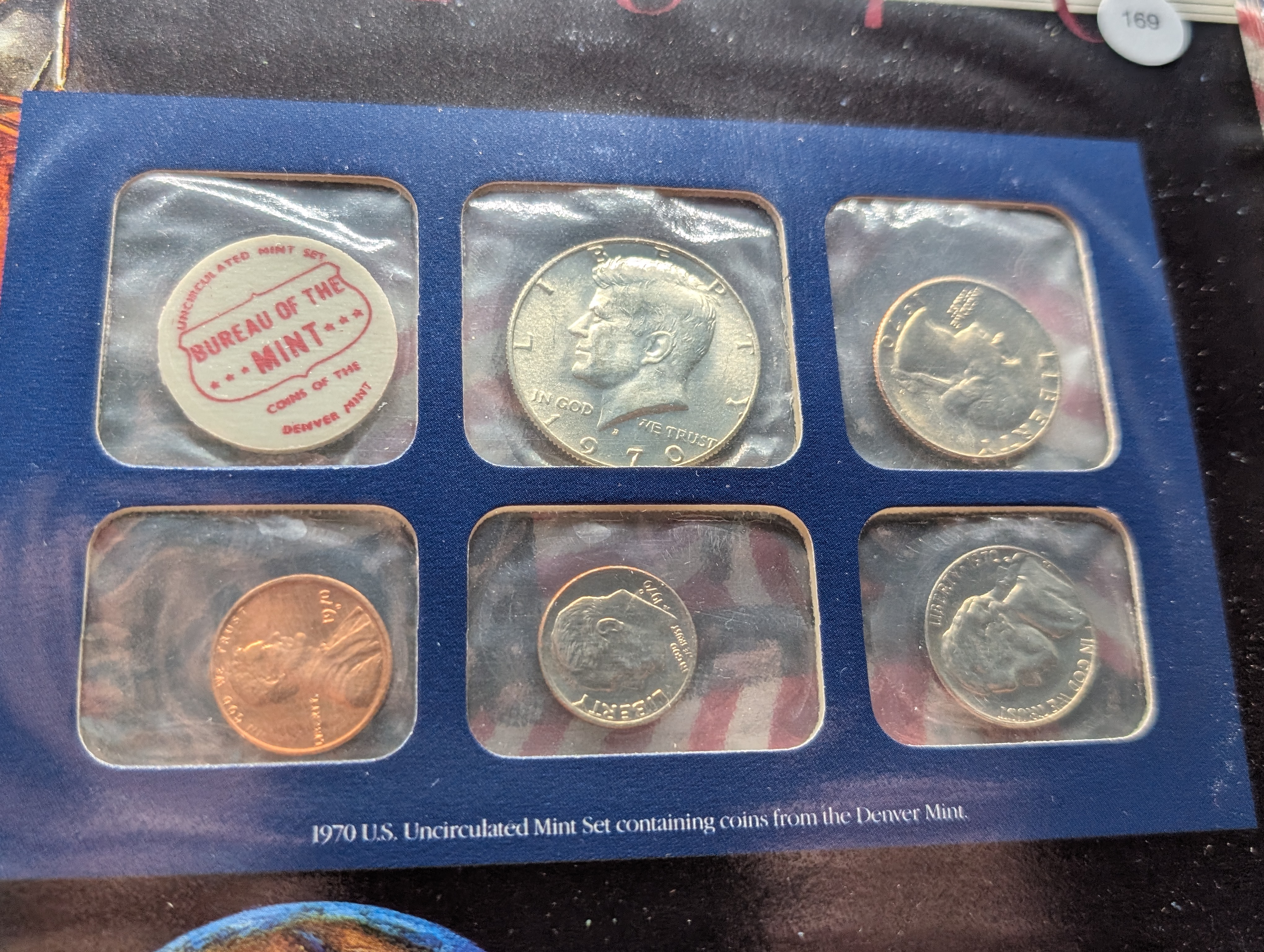 1970-P&D U.S. Mint Uncirculated Set and "S" Mint Mark Cent w/ Historic Stamps - Includes 40% Silver Kennedy Half Dollar