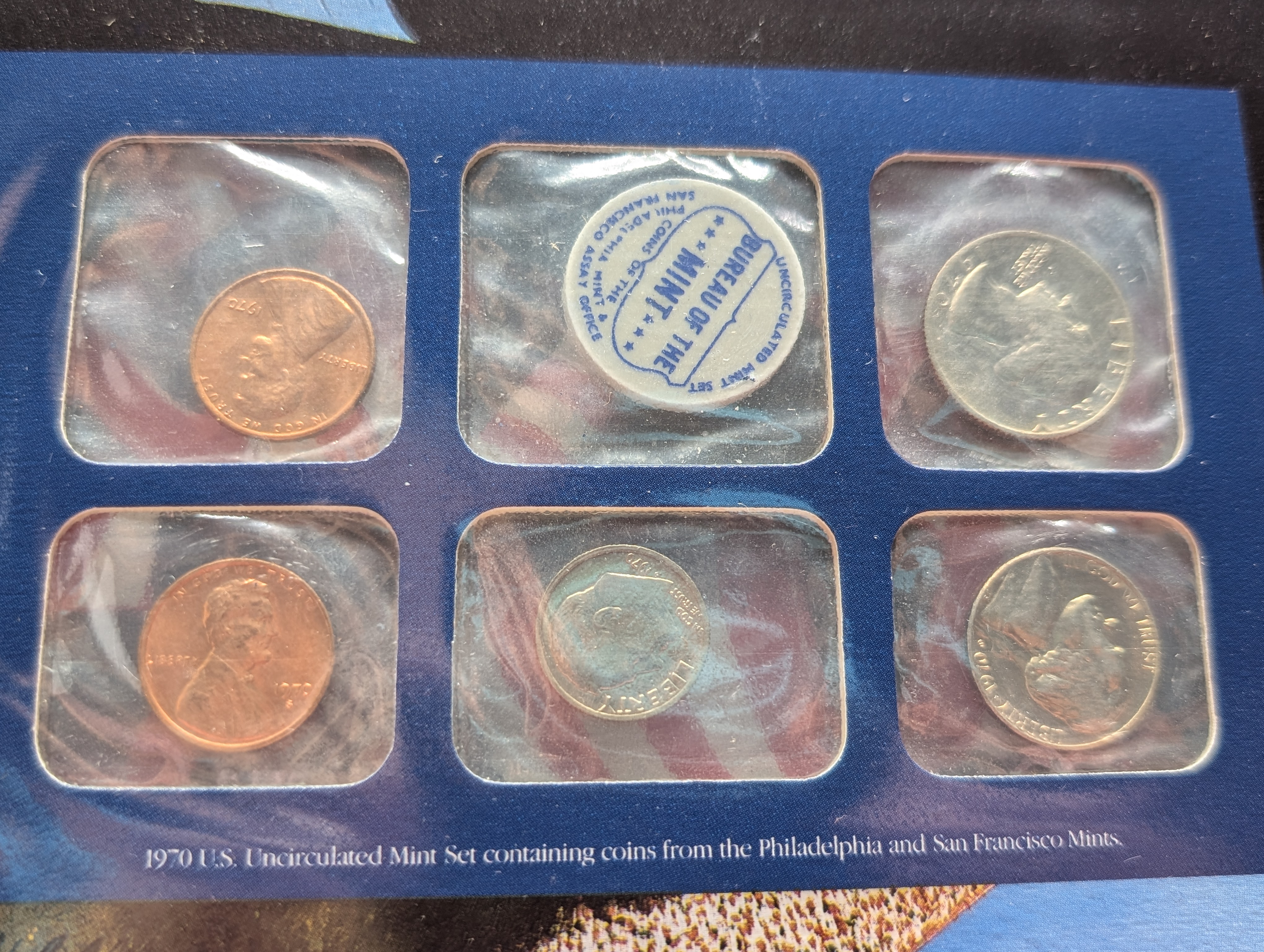 1970-P&D U.S. Mint Uncirculated Set and "S" Mint Mark Cent w/ Historic Stamps - Includes 40% Silver Kennedy Half Dollar