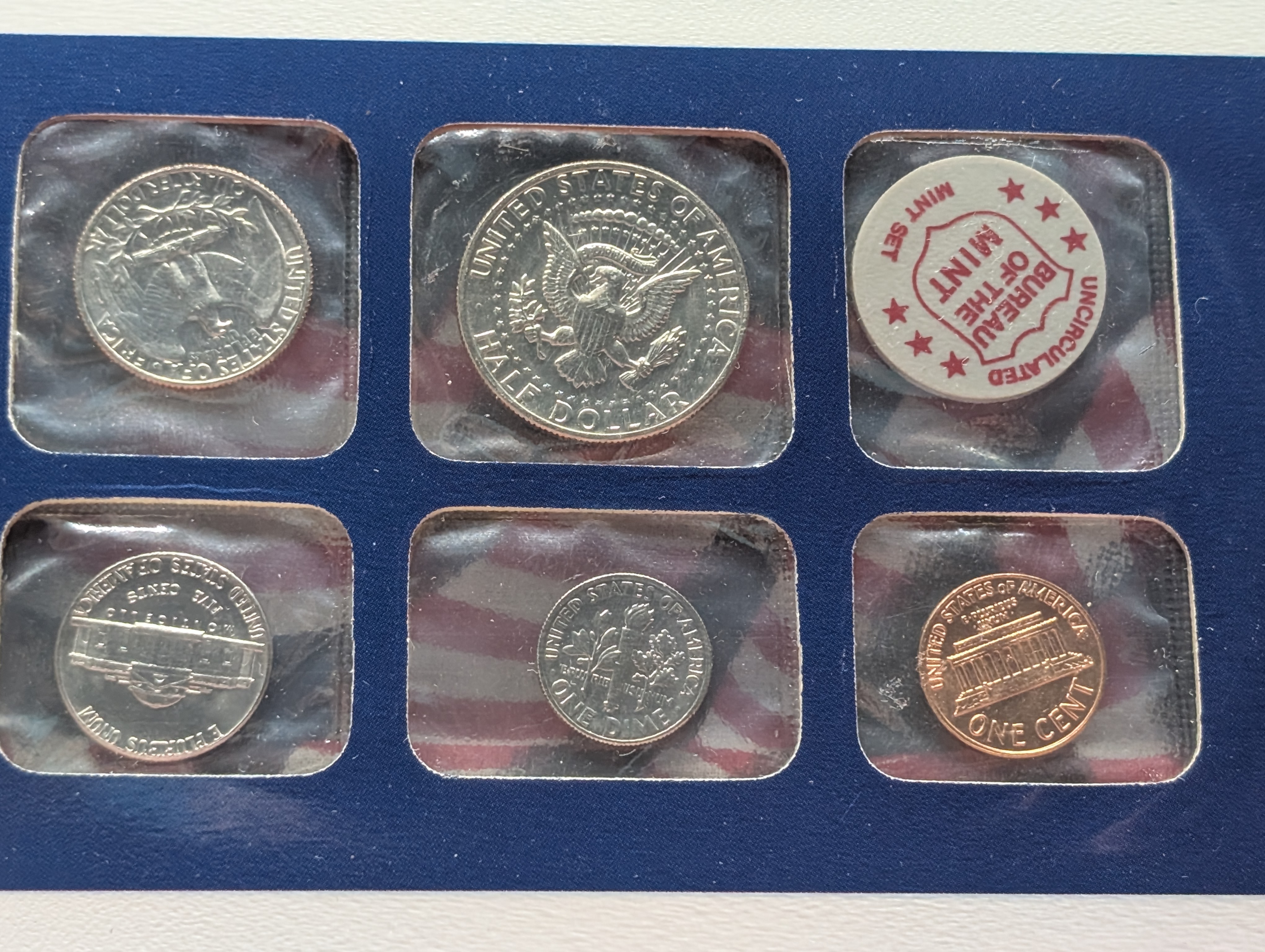 1972-P&D U.S. Mint Uncirculated Set and "S" Mint Mark Cent w/ Historic Stamps