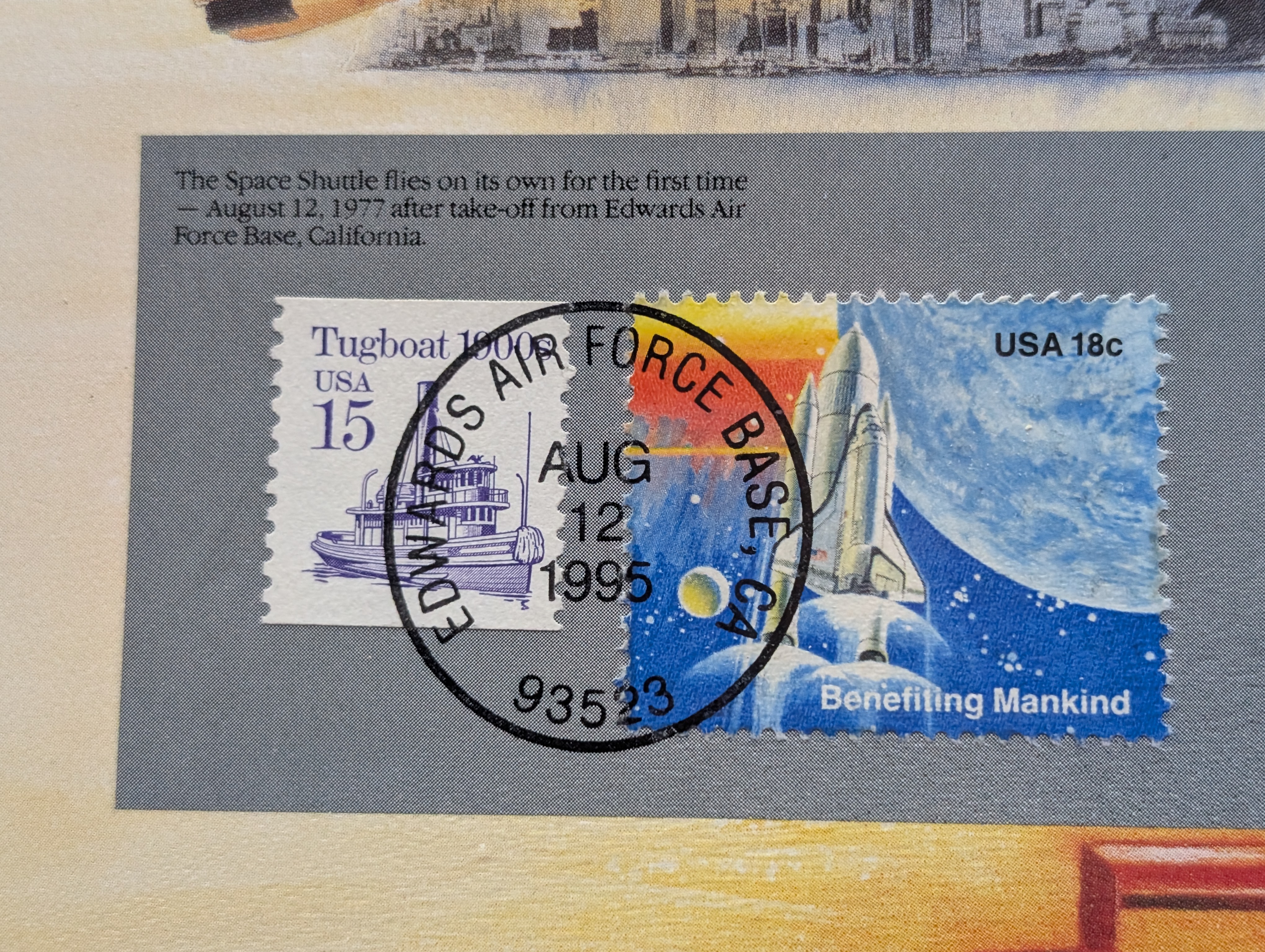 1977-P&D U.S. Mint Uncirculated Set w/ Historic Stamps