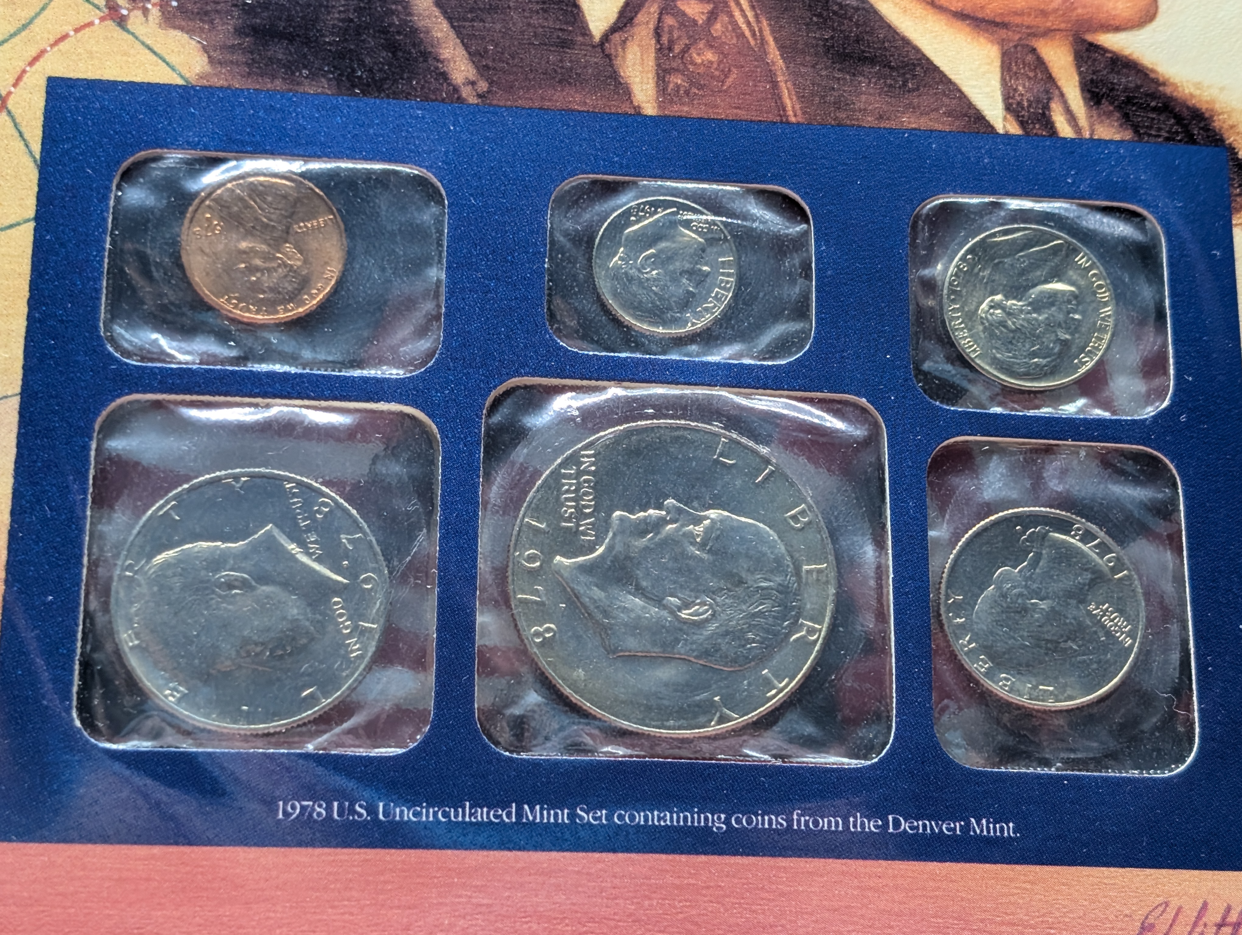 1978-P&D U.S. Mint Uncirculated Set w/ Historic Stamps
