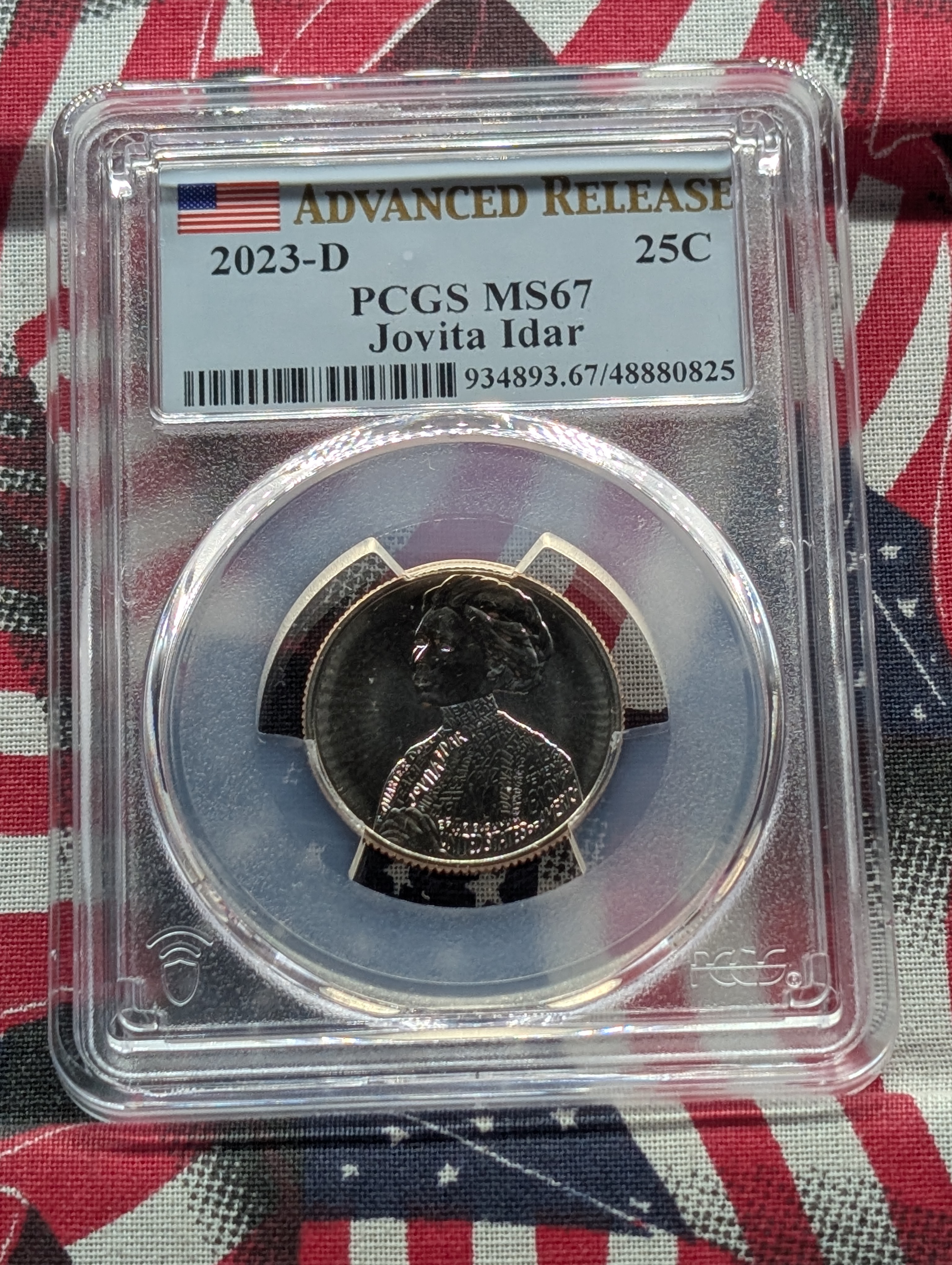 2023-D Jovita Idar Quarter - PCGS MS67 Advanced Release