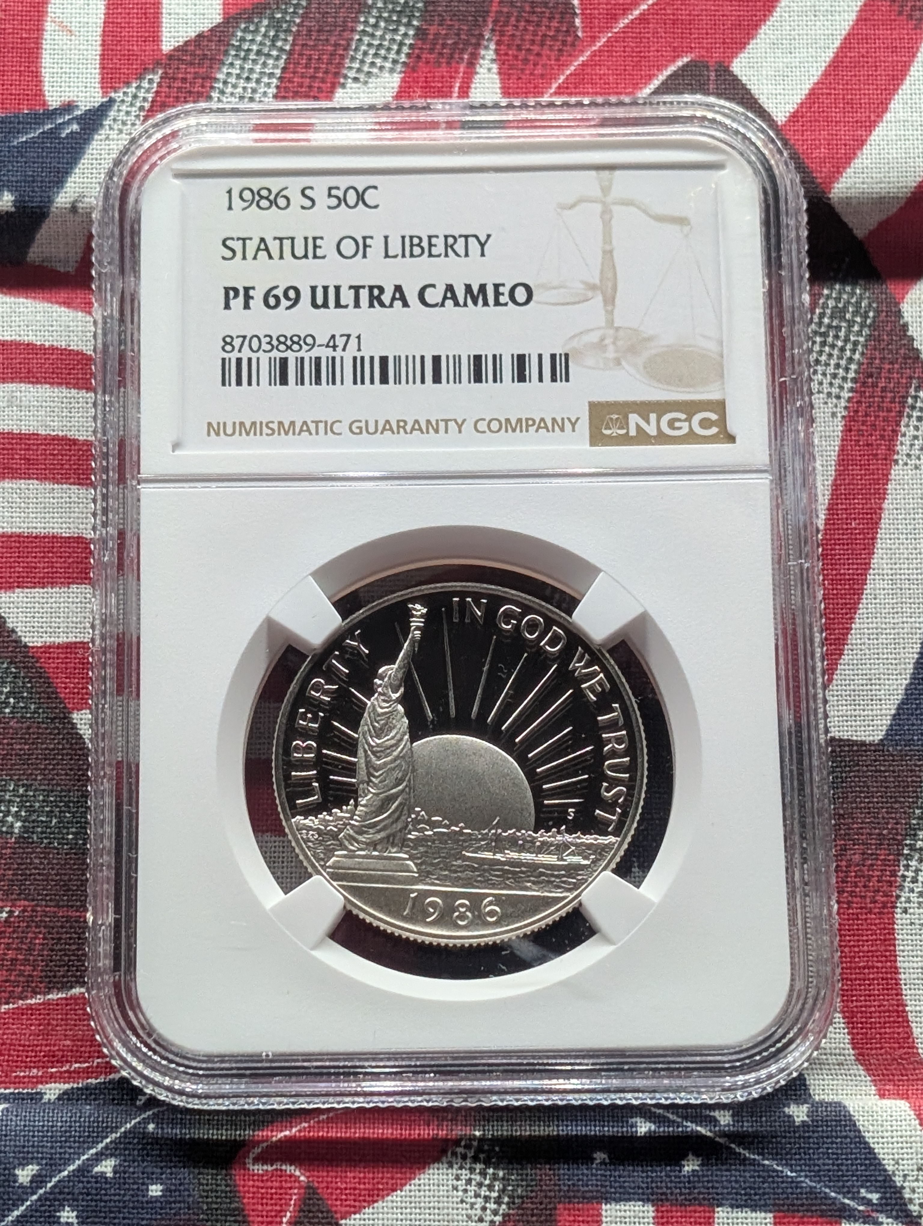 1986-S Statue of Liberty PROOF Half-Dollar - NGC PF69 Ultra Cameo
