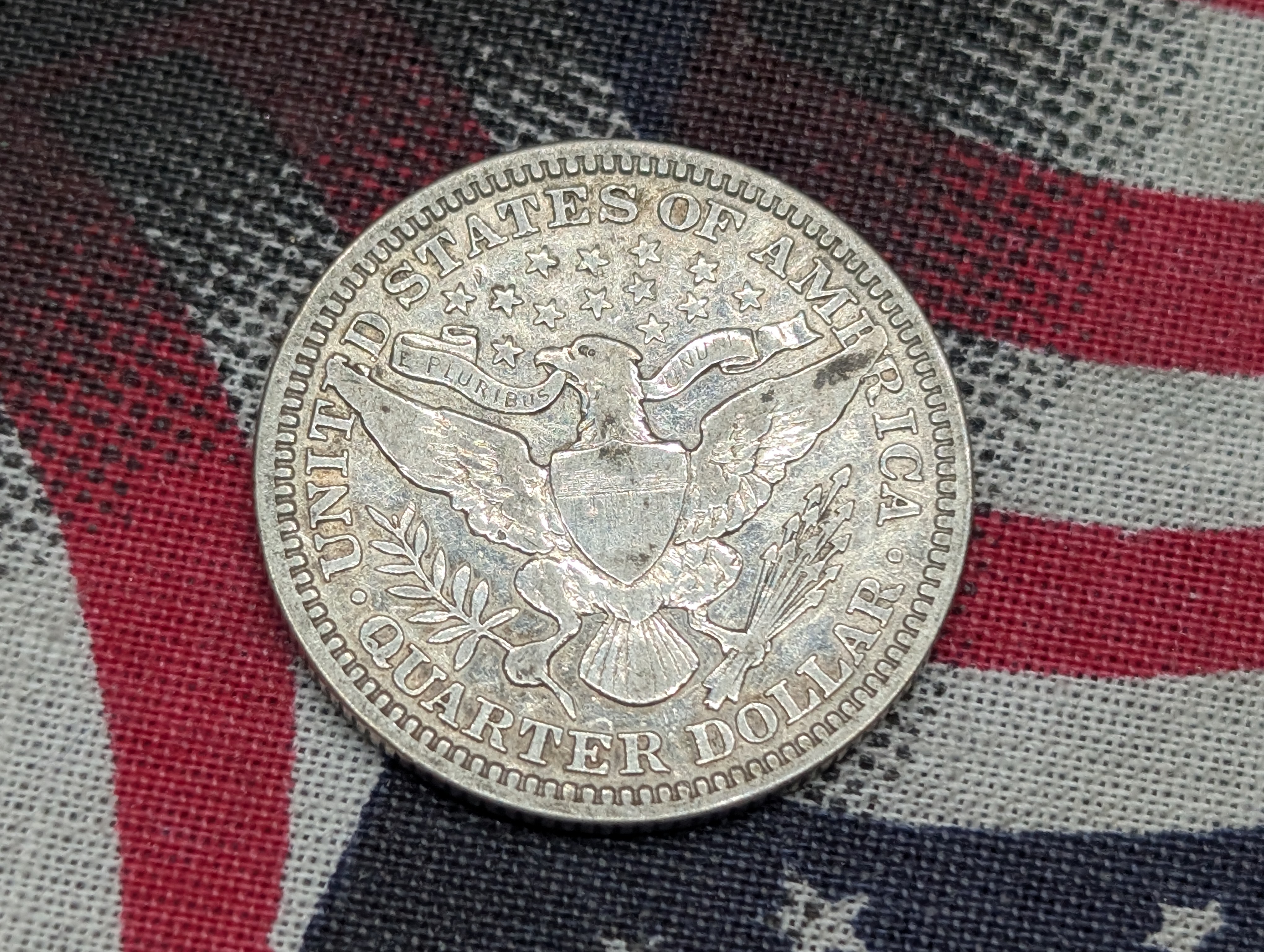 1909 Barber 90% Silver Quarter