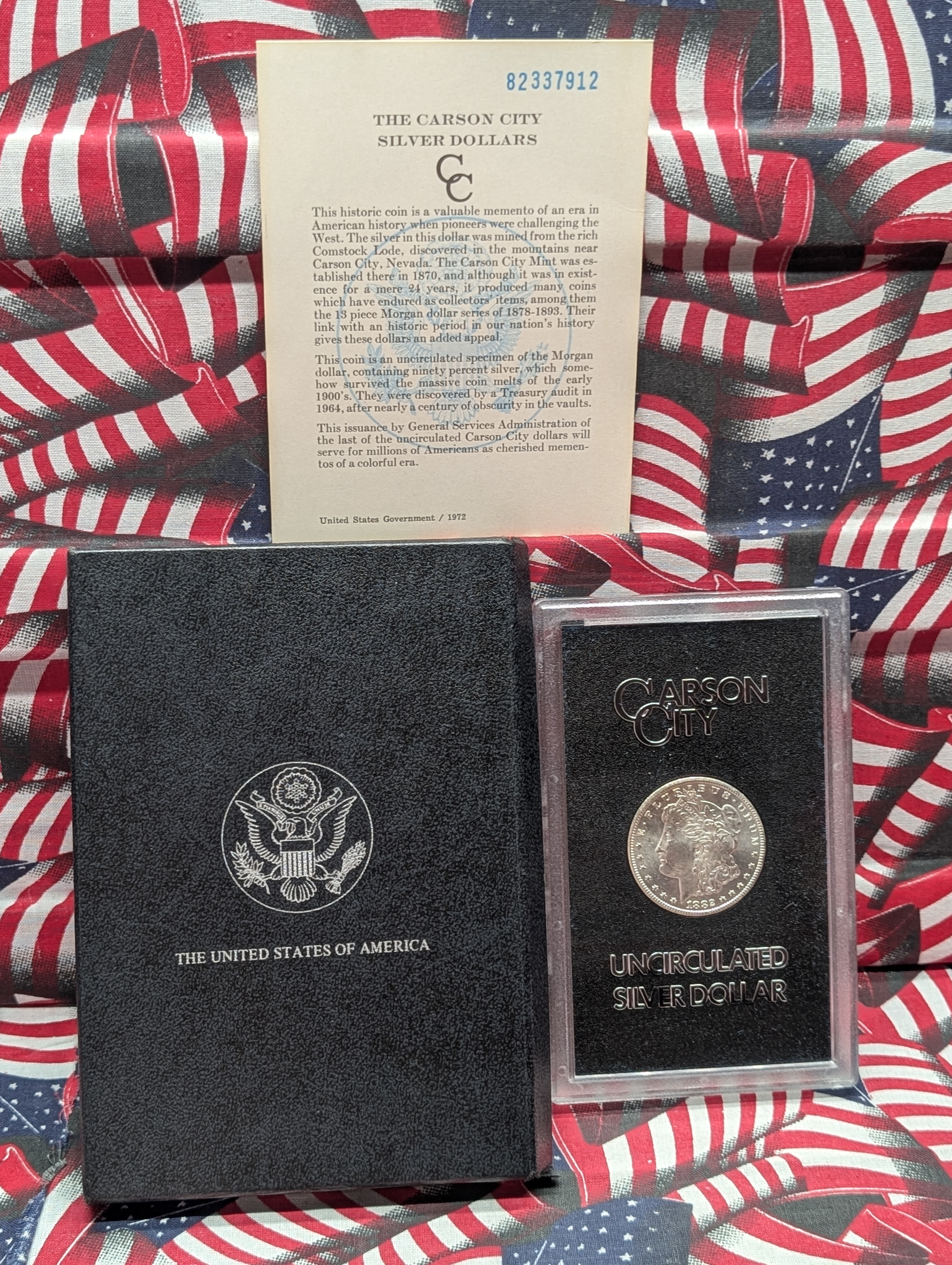 1882-CC Morgan SILVER Dollar - Choice UNC in GSA Packaging