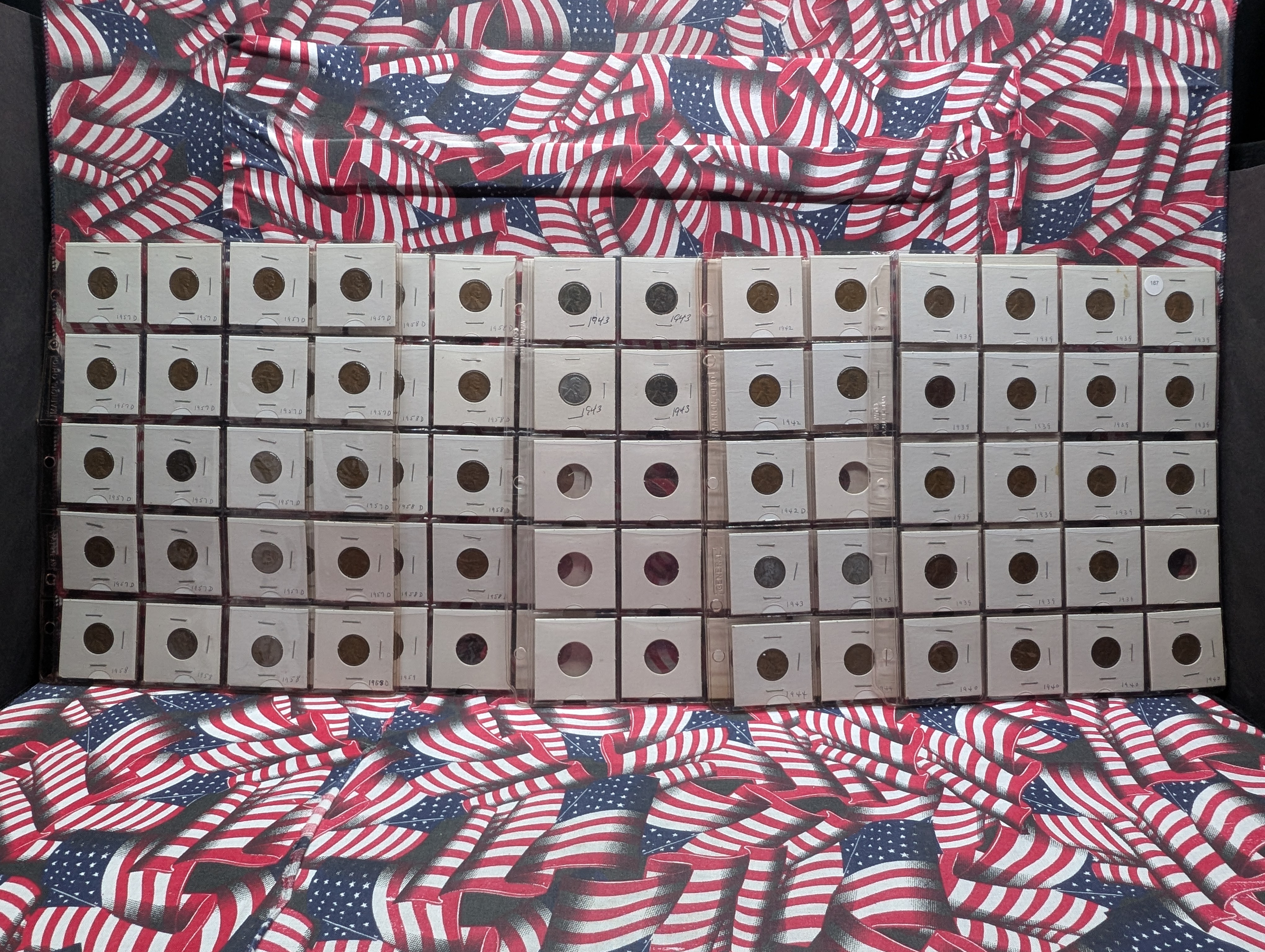 Huge Collection of 1930's, 40's & 50's Lincoln Wheat Cents - Over 80 Coins!