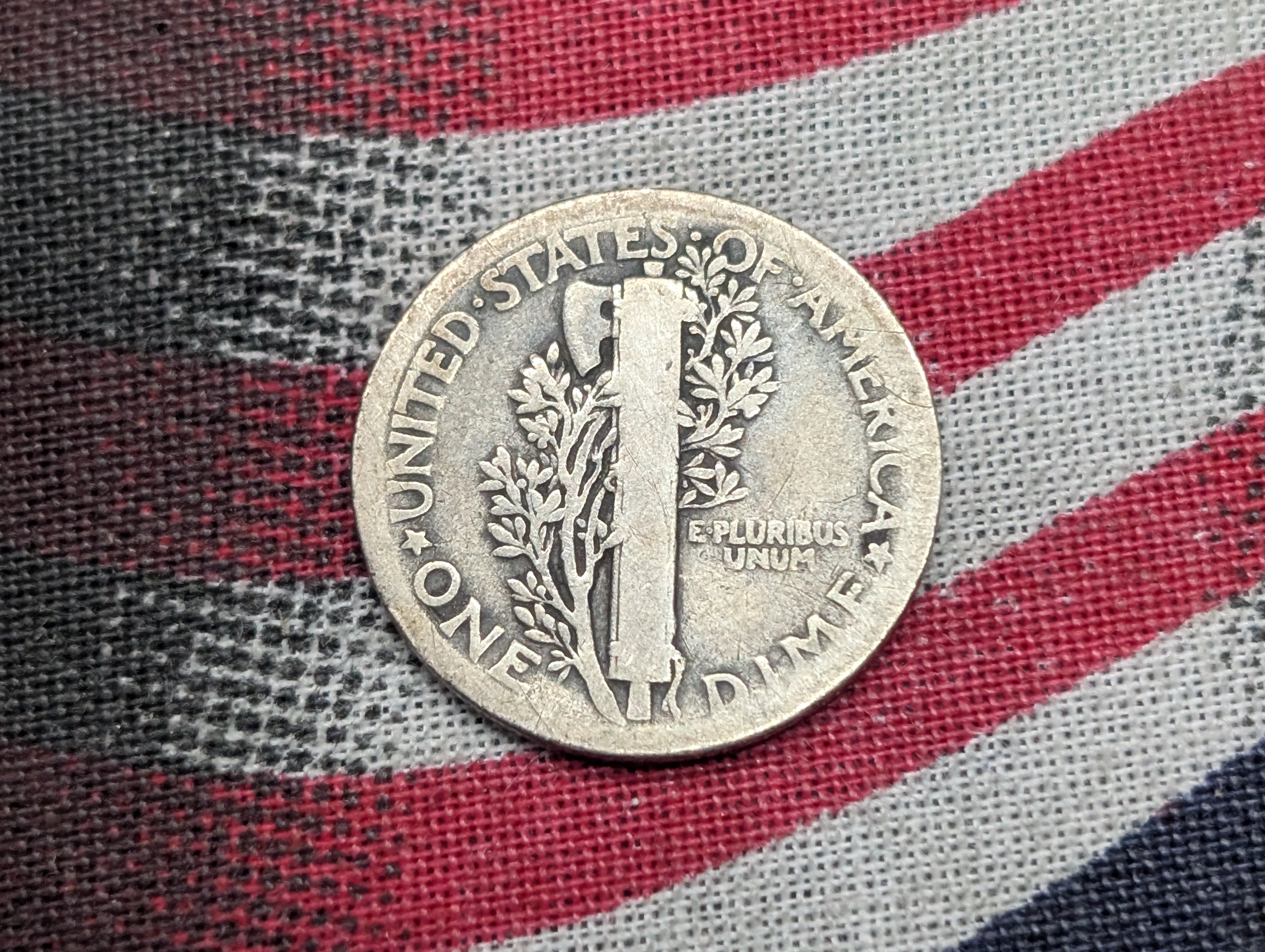 1921-P Mercury 90% Silver Dime - Scarce Semi-Key Date