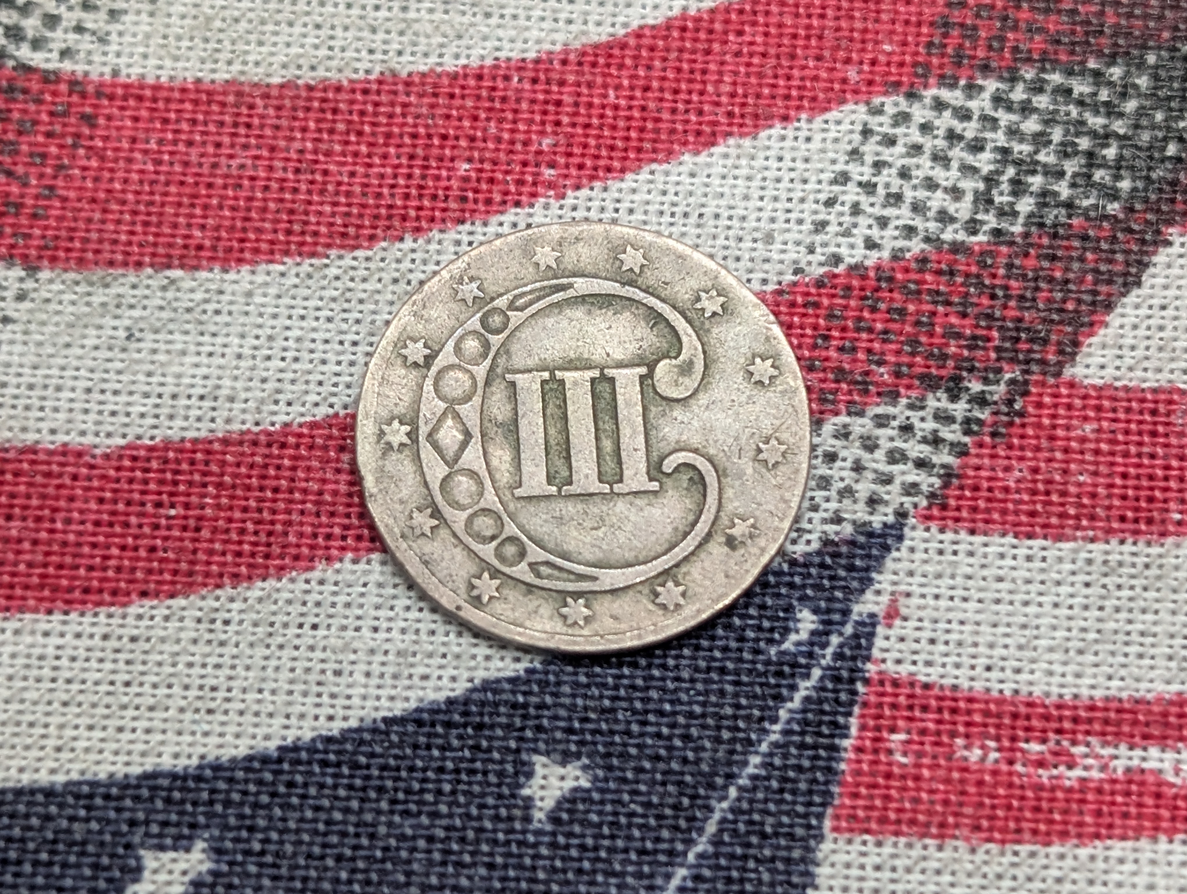 1853 Three-Cent Silver "Trime"