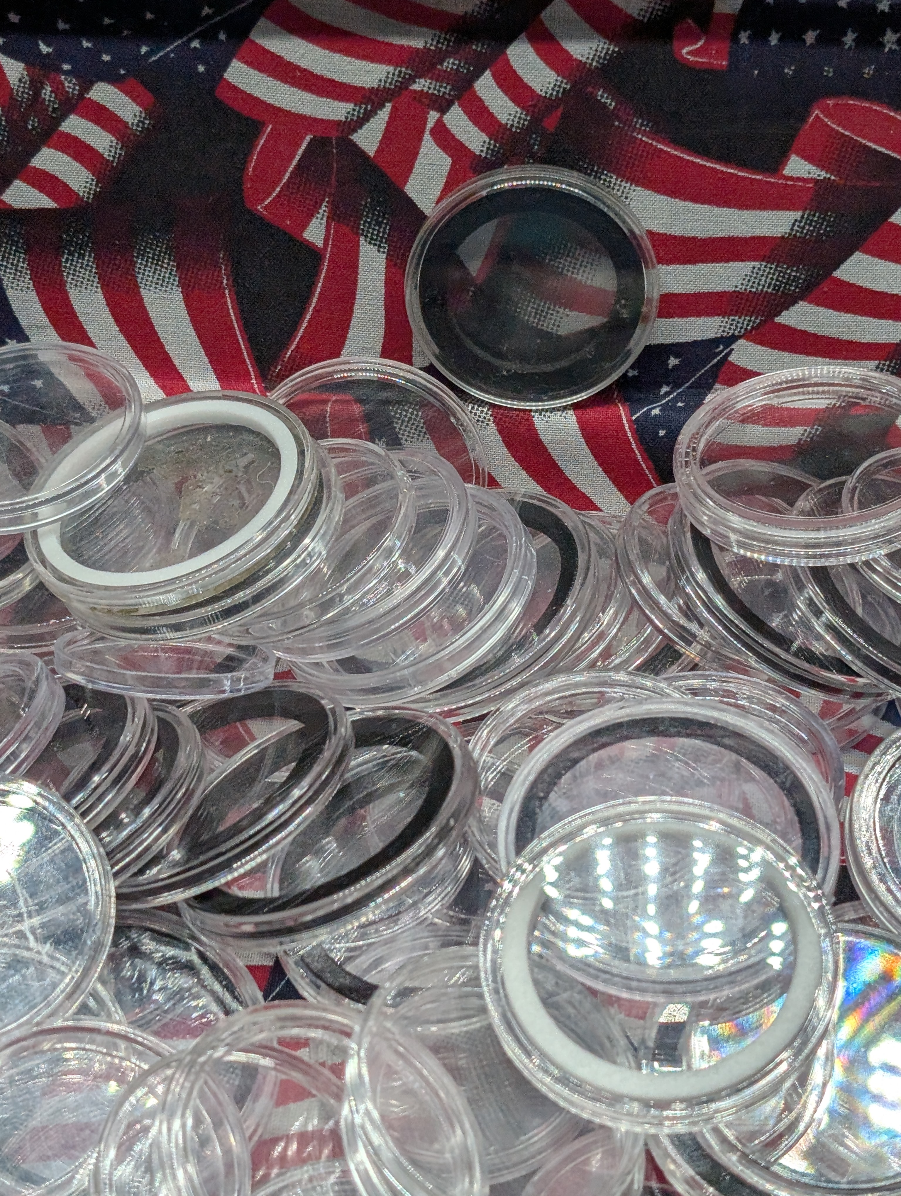 *EMPTY* Coin Capsules - Over 100 Various Caps - No Coins