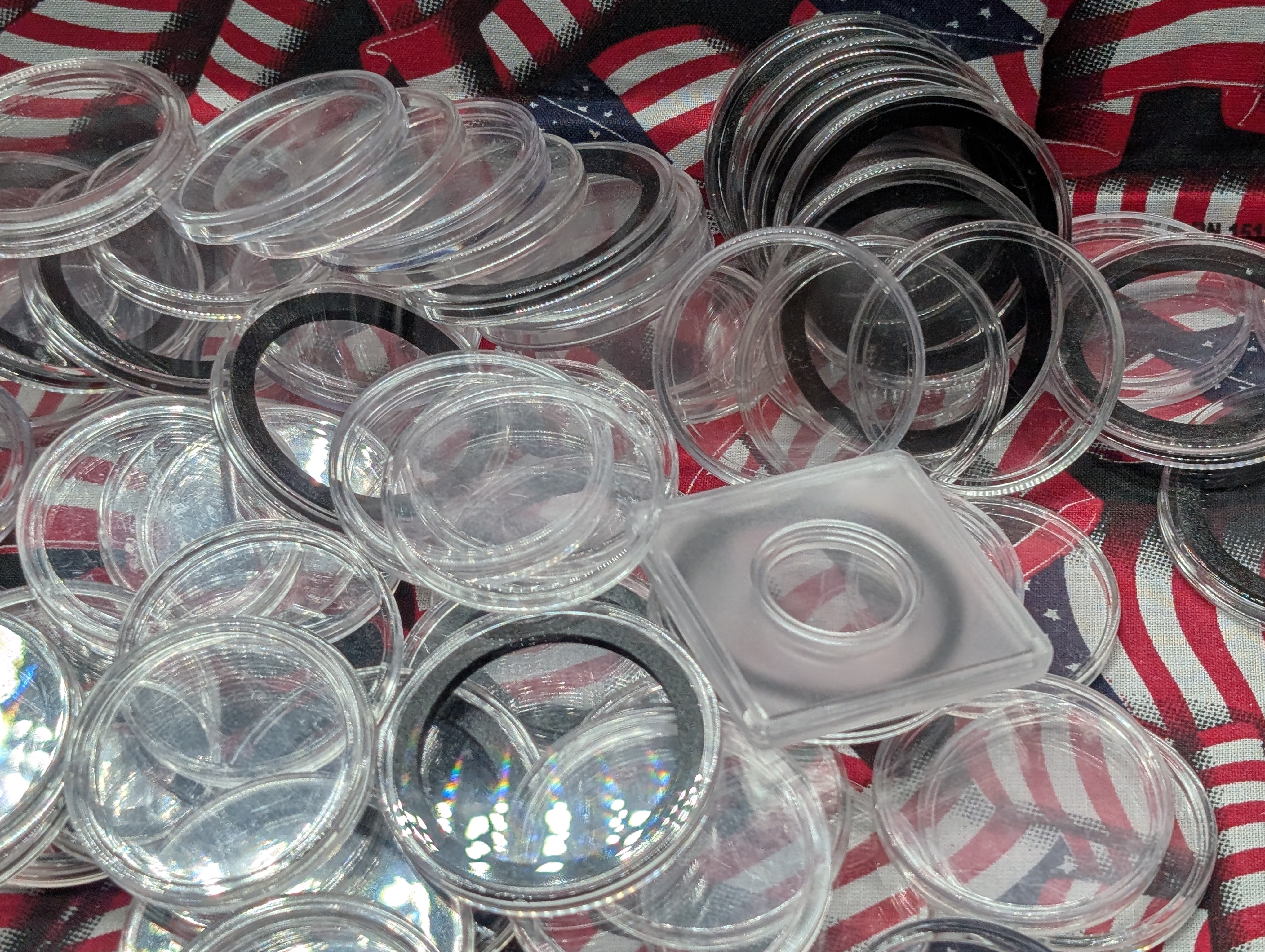 *EMPTY* Coin Capsules - Over 100 Various Caps - No Coins