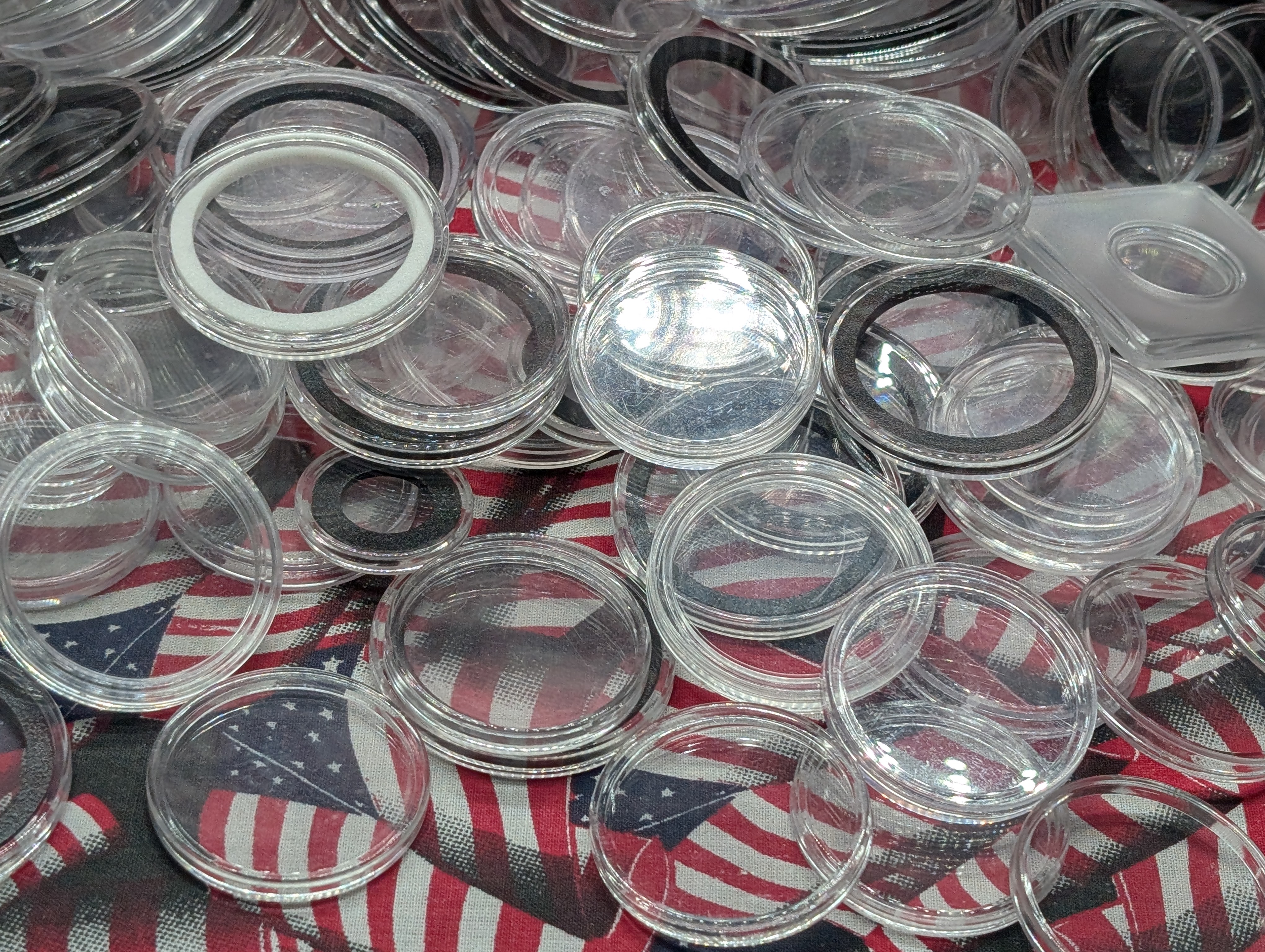 *EMPTY* Coin Capsules - Over 100 Various Caps - No Coins