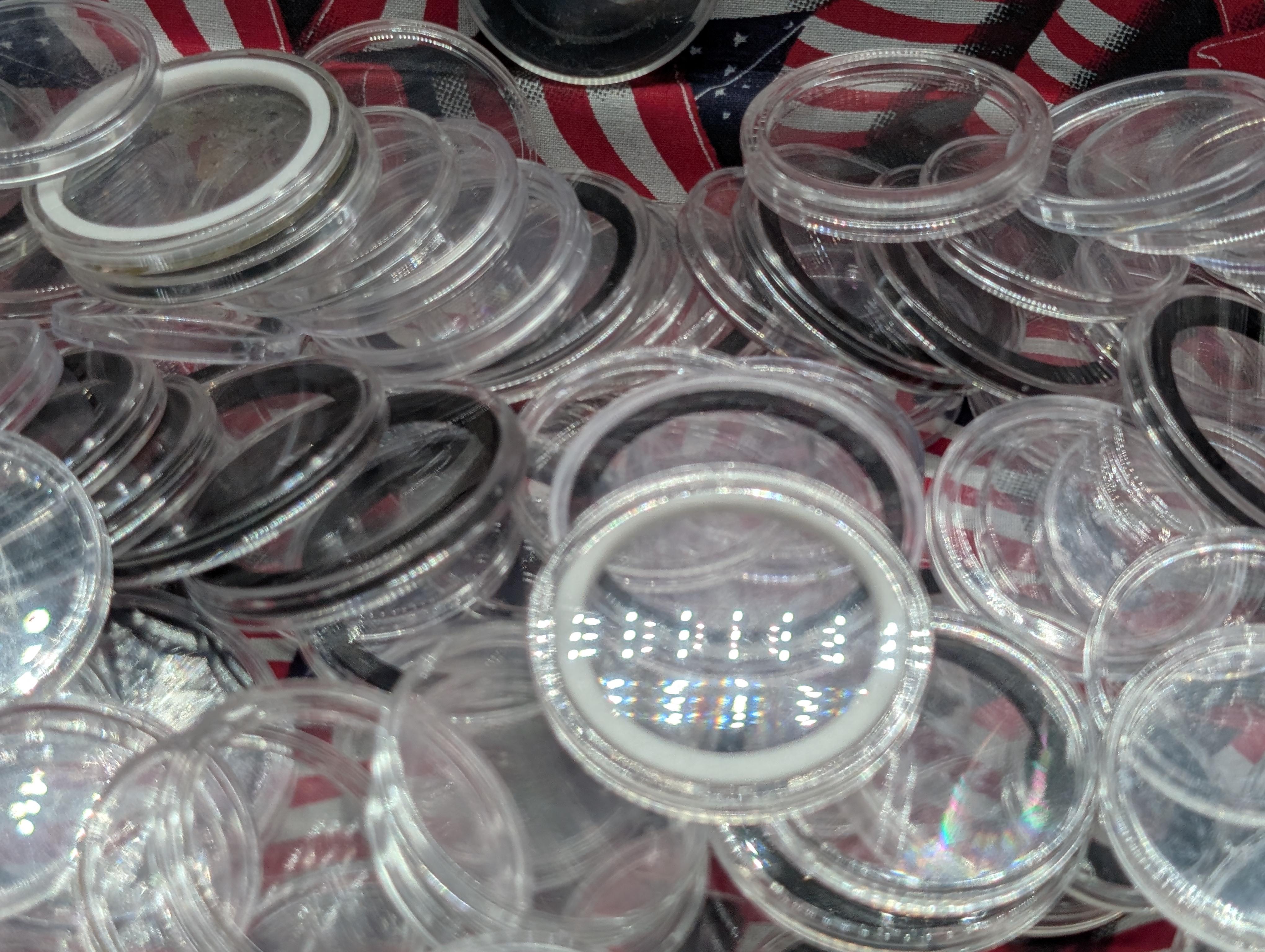 *EMPTY* Coin Capsules - Over 100 Various Caps - No Coins