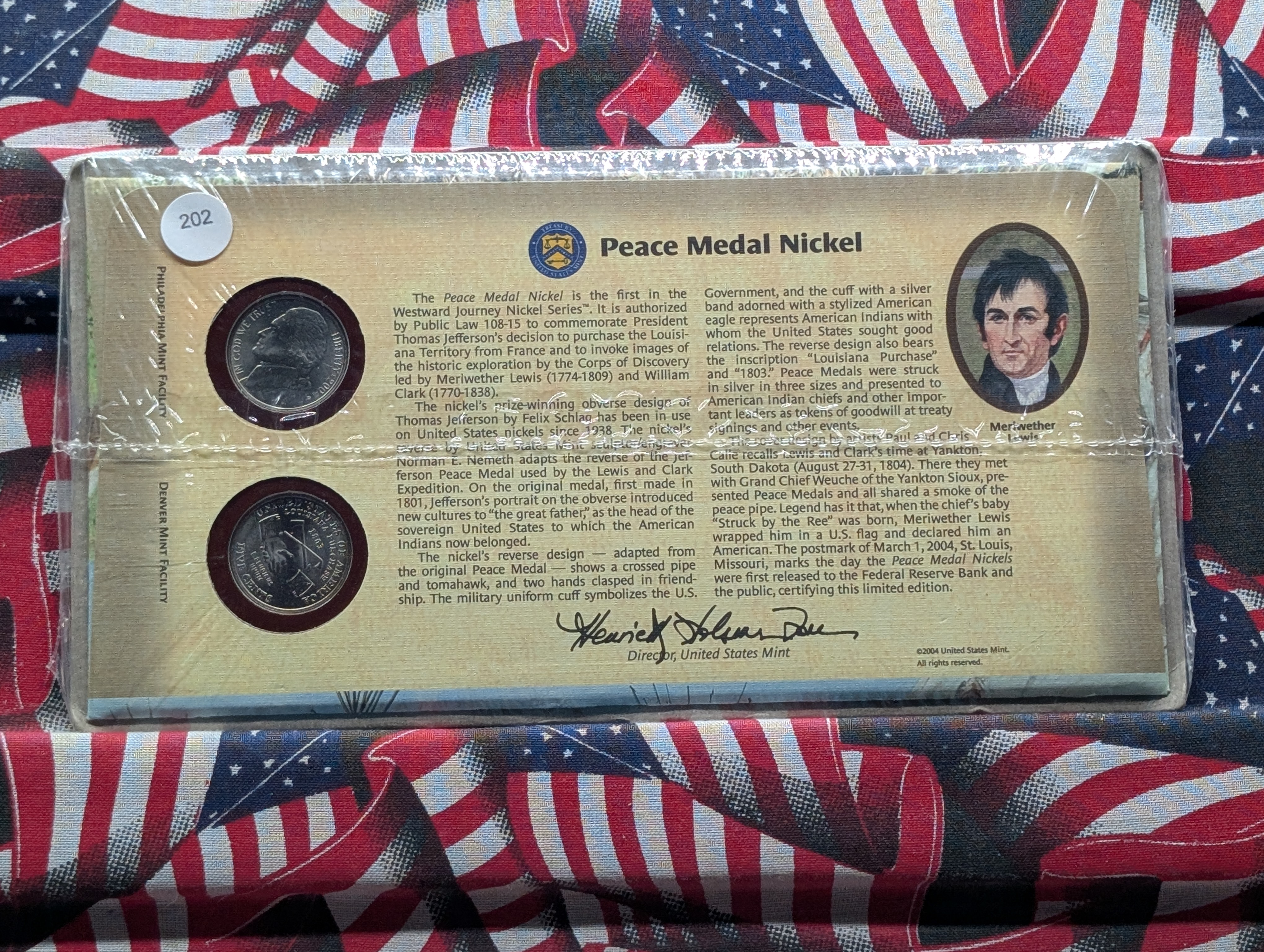 2004-P&D Peace Medal Nickel 2-Coin Set