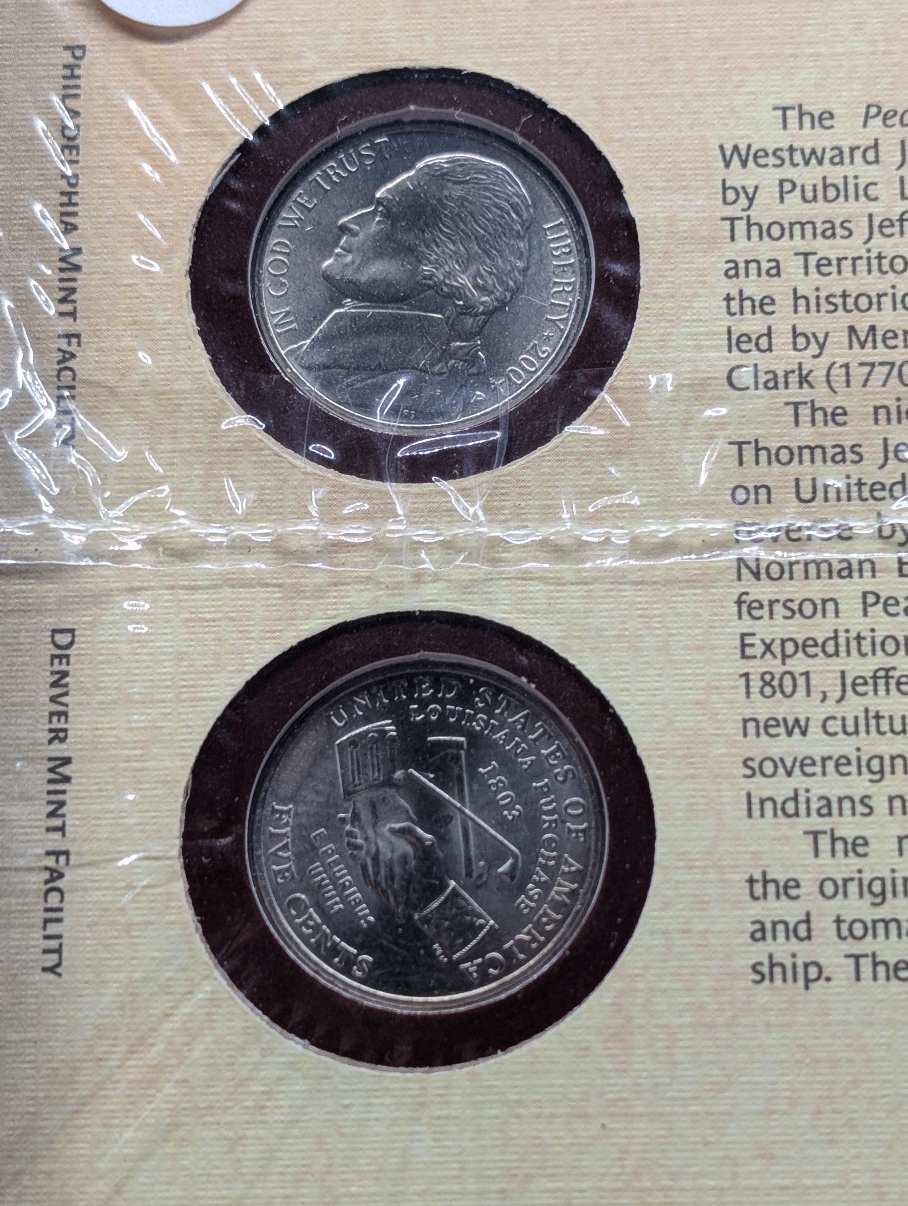 2004-P&D Peace Medal Nickel 2-Coin Set