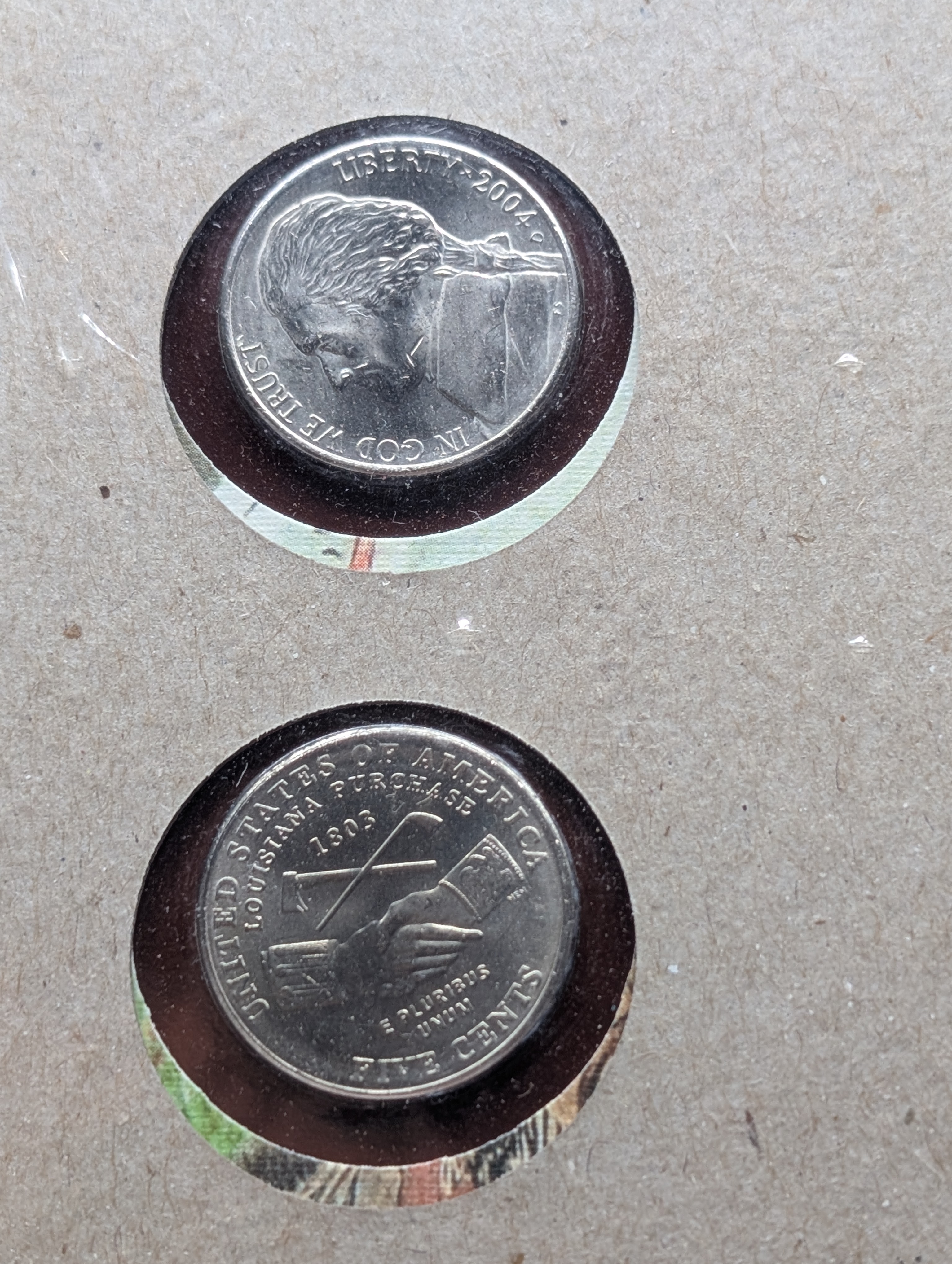 2004-P&D Peace Medal Nickel 2-Coin Set