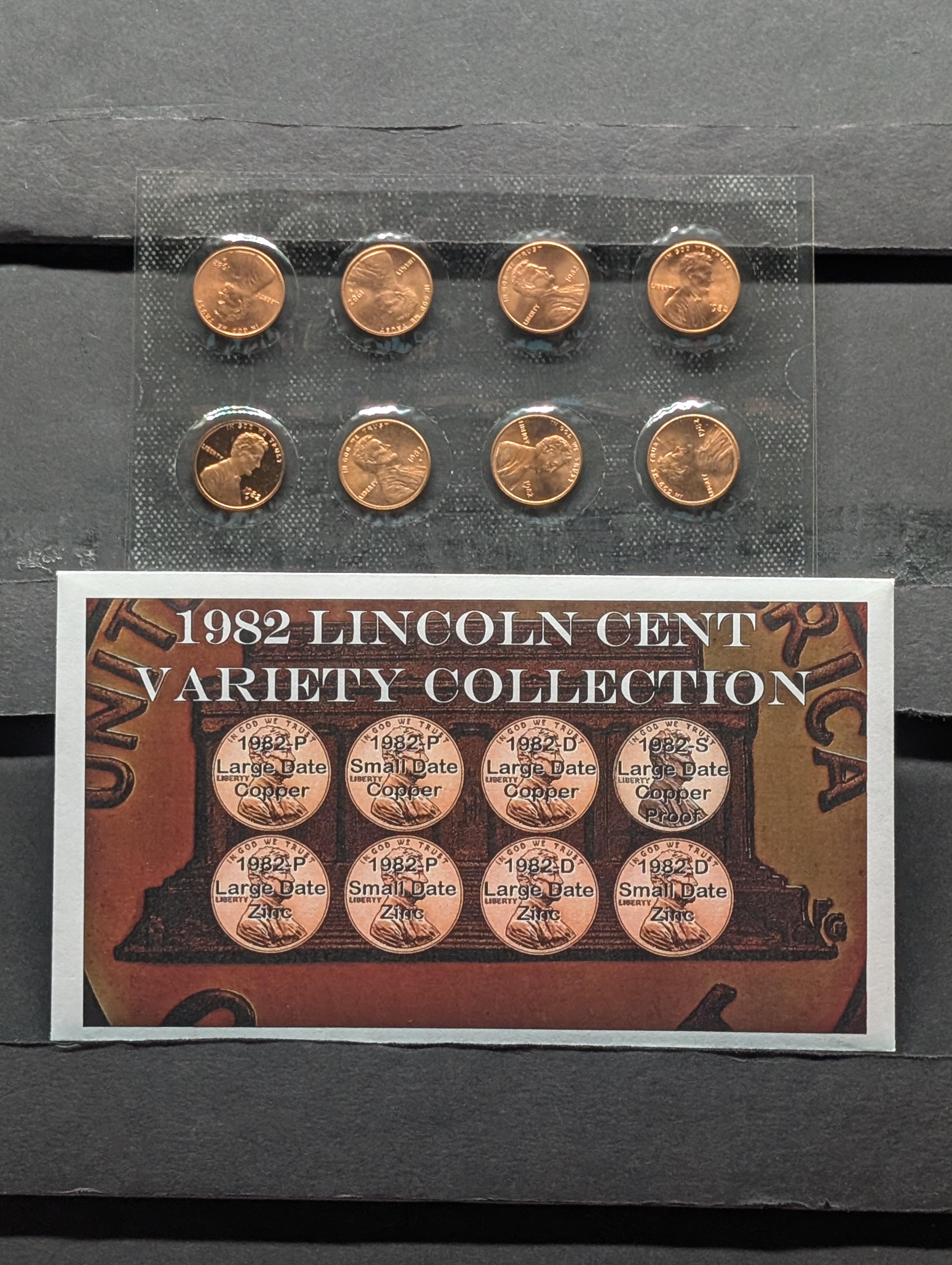 1982-P, D, & S Lincoln Cent Variety Collection