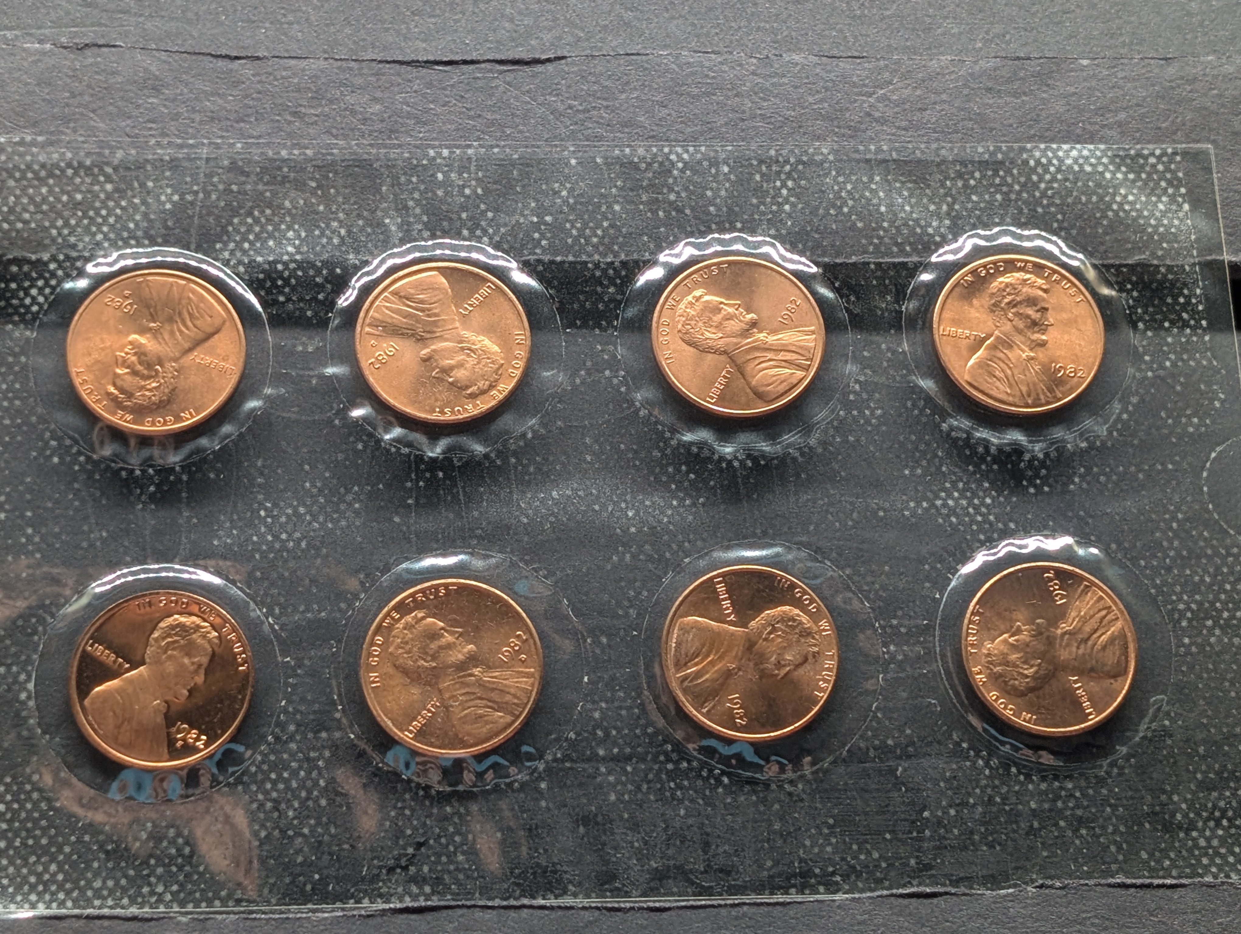 1982-P, D, & S Lincoln Cent Variety Collection