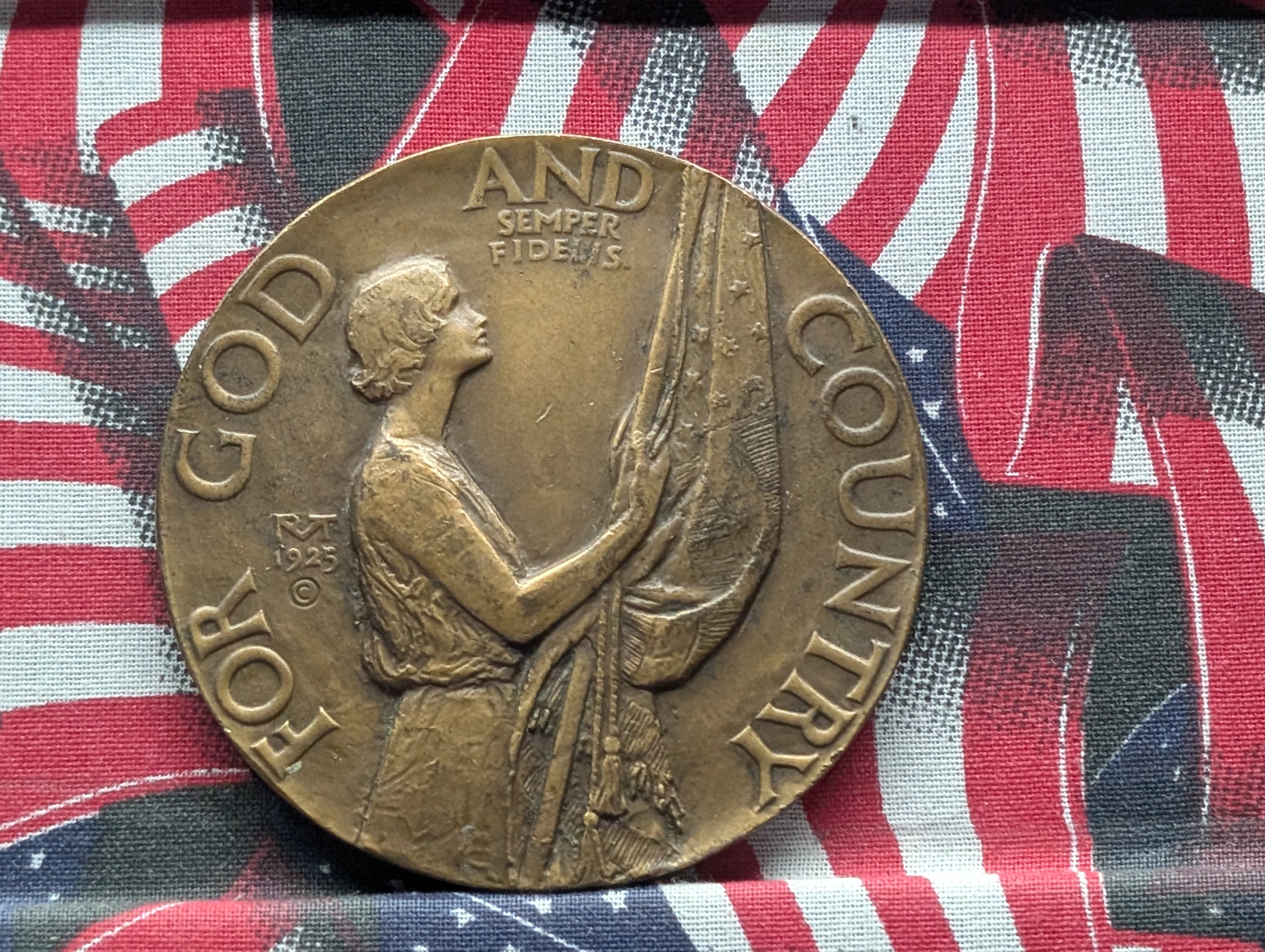 1925 American Legion School Award Bronze Medal