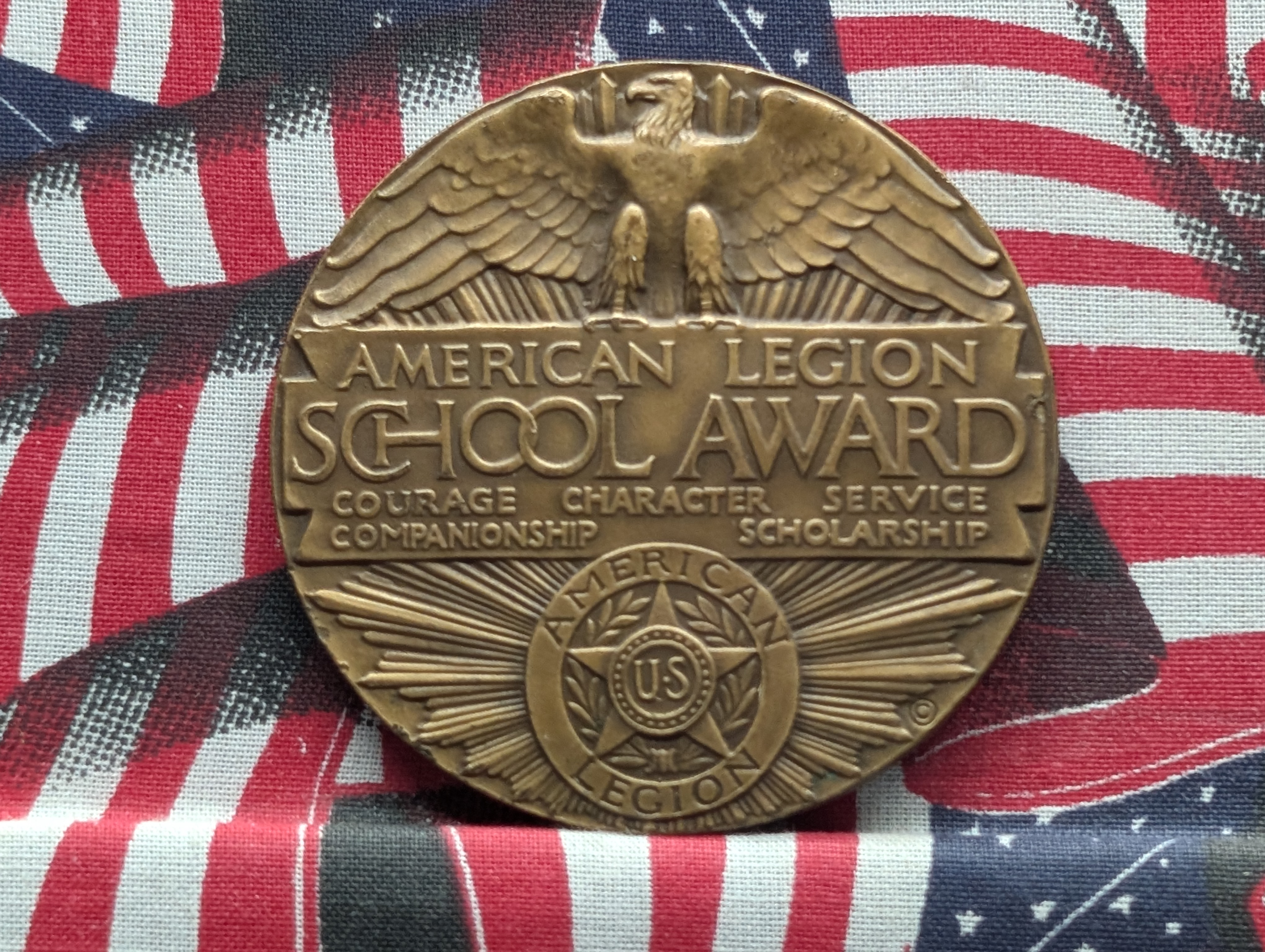 1925 American Legion School Award Bronze Medal