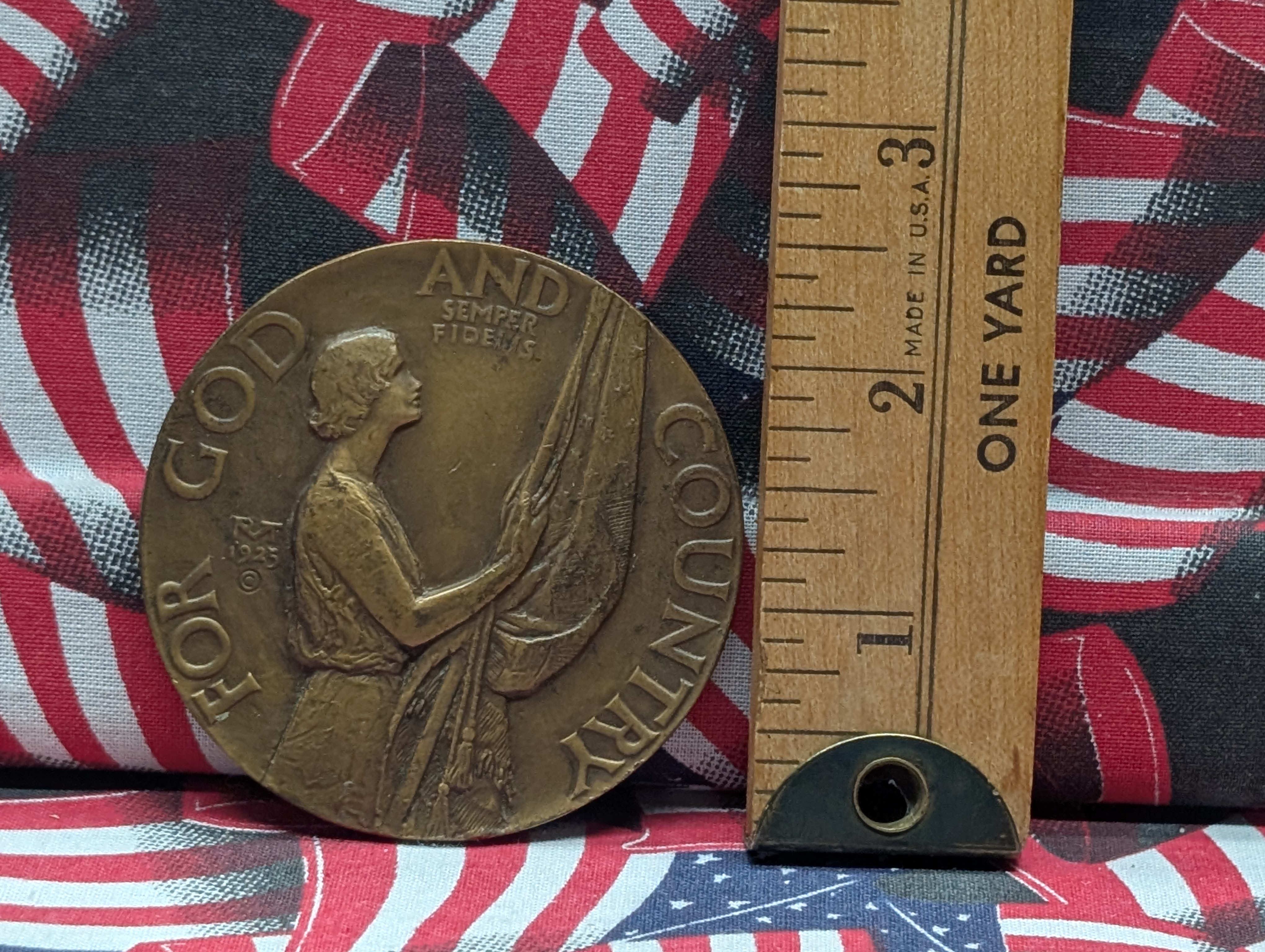 1925 American Legion School Award Bronze Medal