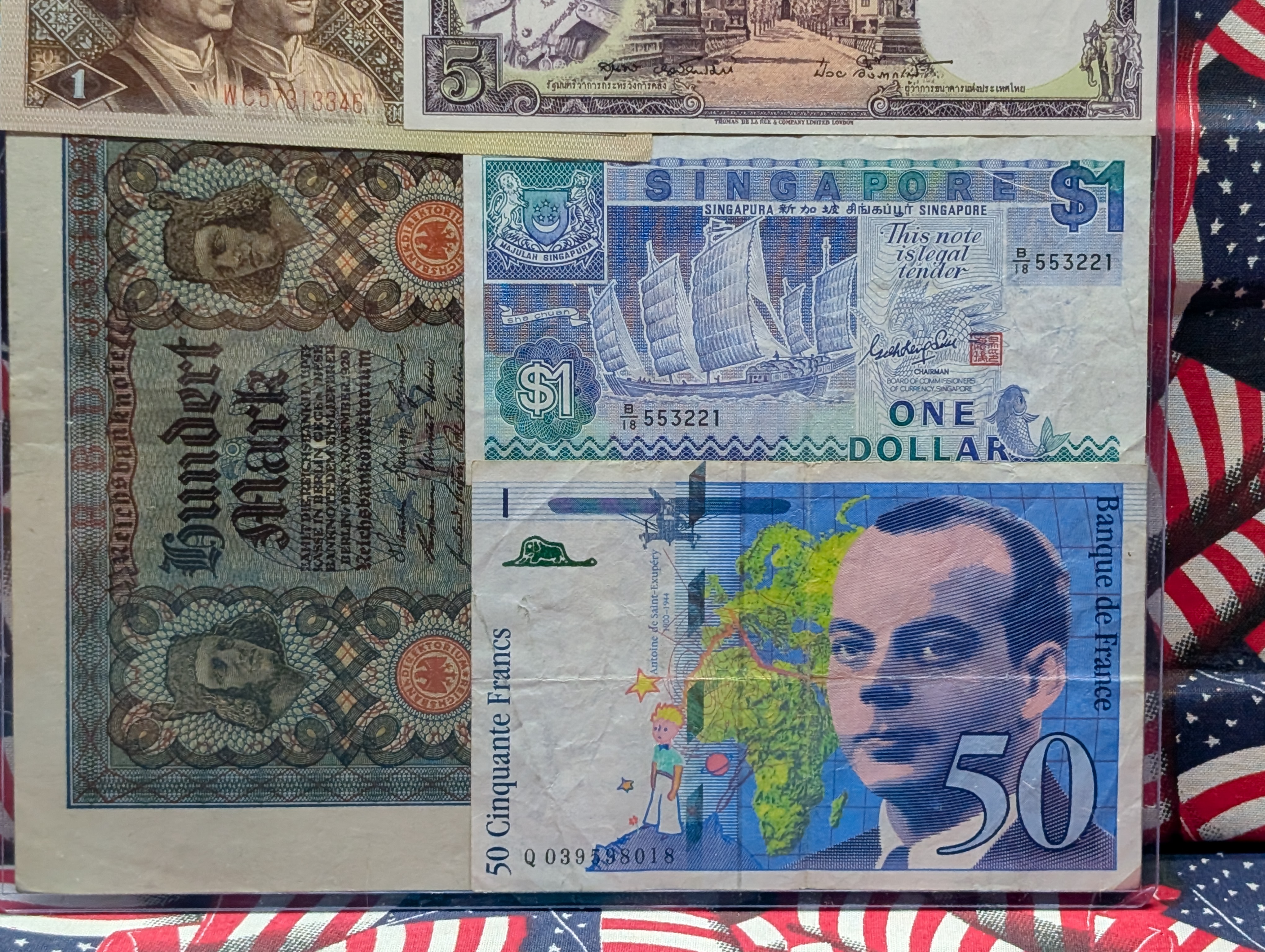 (7) Assorted World Currency Banknotes
