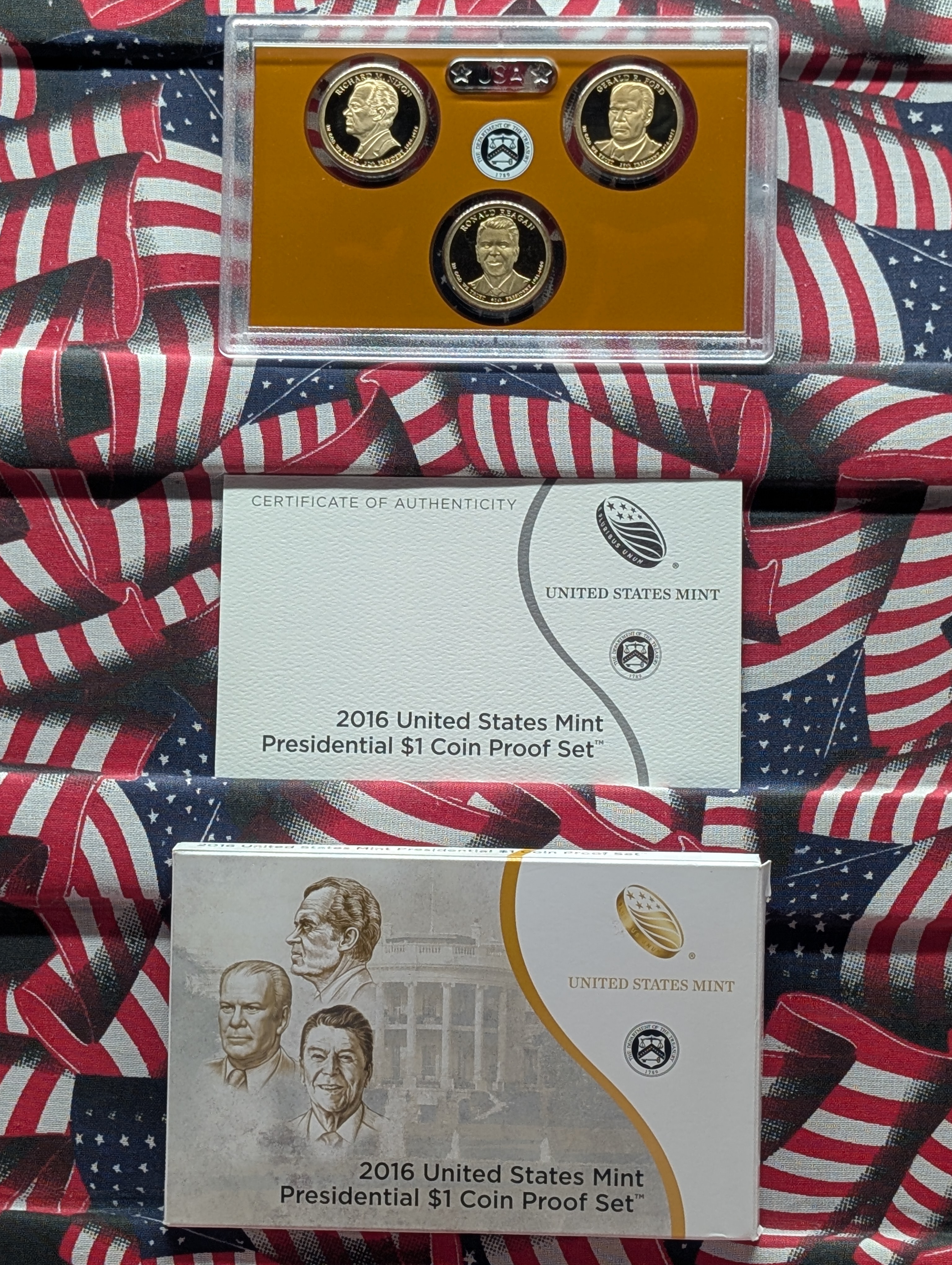 2016-S Presidential Dollar 3-Coin PROOF Set