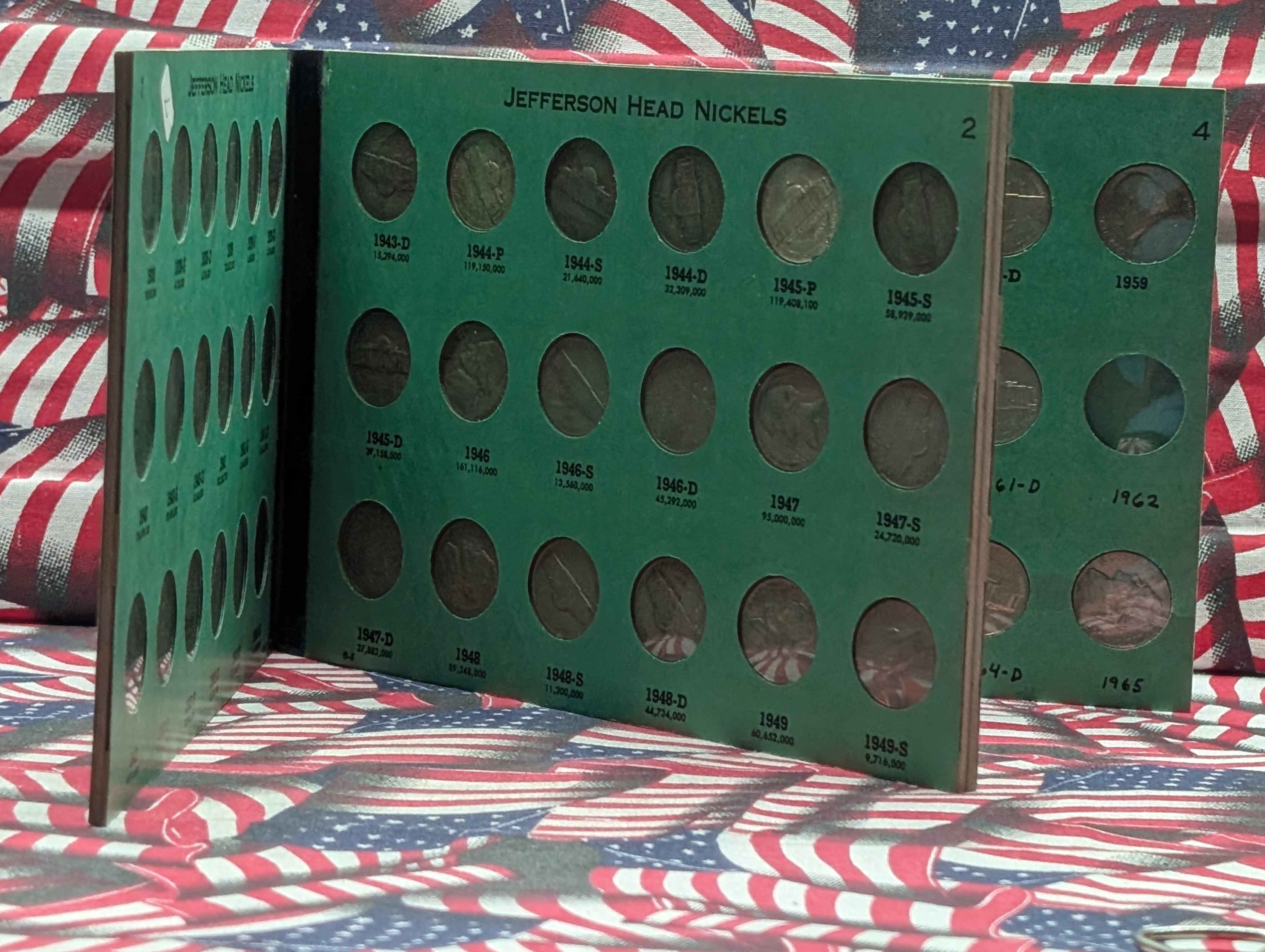 Nearly Complete Jefferson Nickel Set 1938-1965 - Includes (11) SILVER War Nickels & Key Dates! Missing 1962