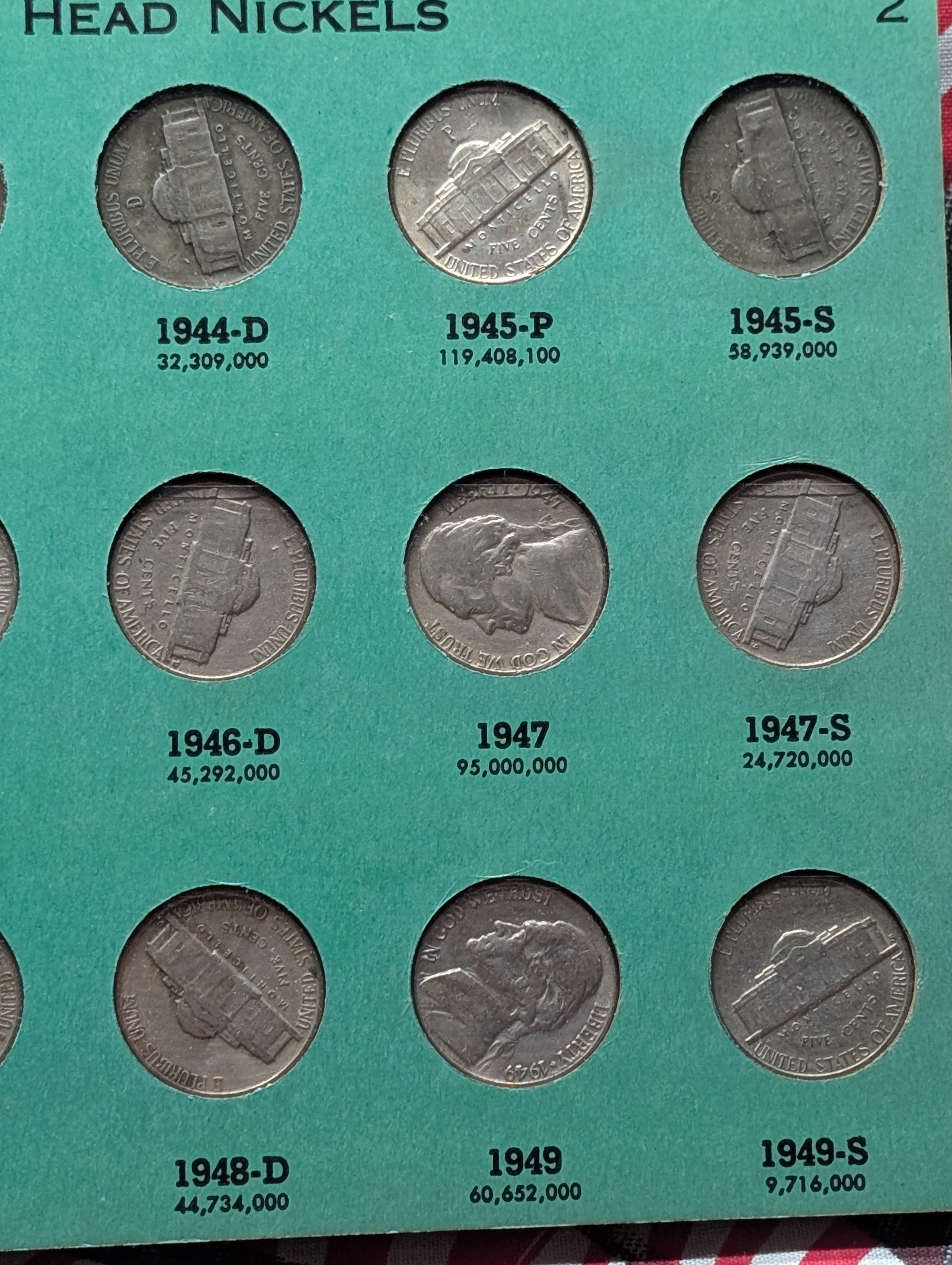 Nearly Complete Jefferson Nickel Set 1938-1965 - Includes (11) SILVER War Nickels & Key Dates! Missing 1962