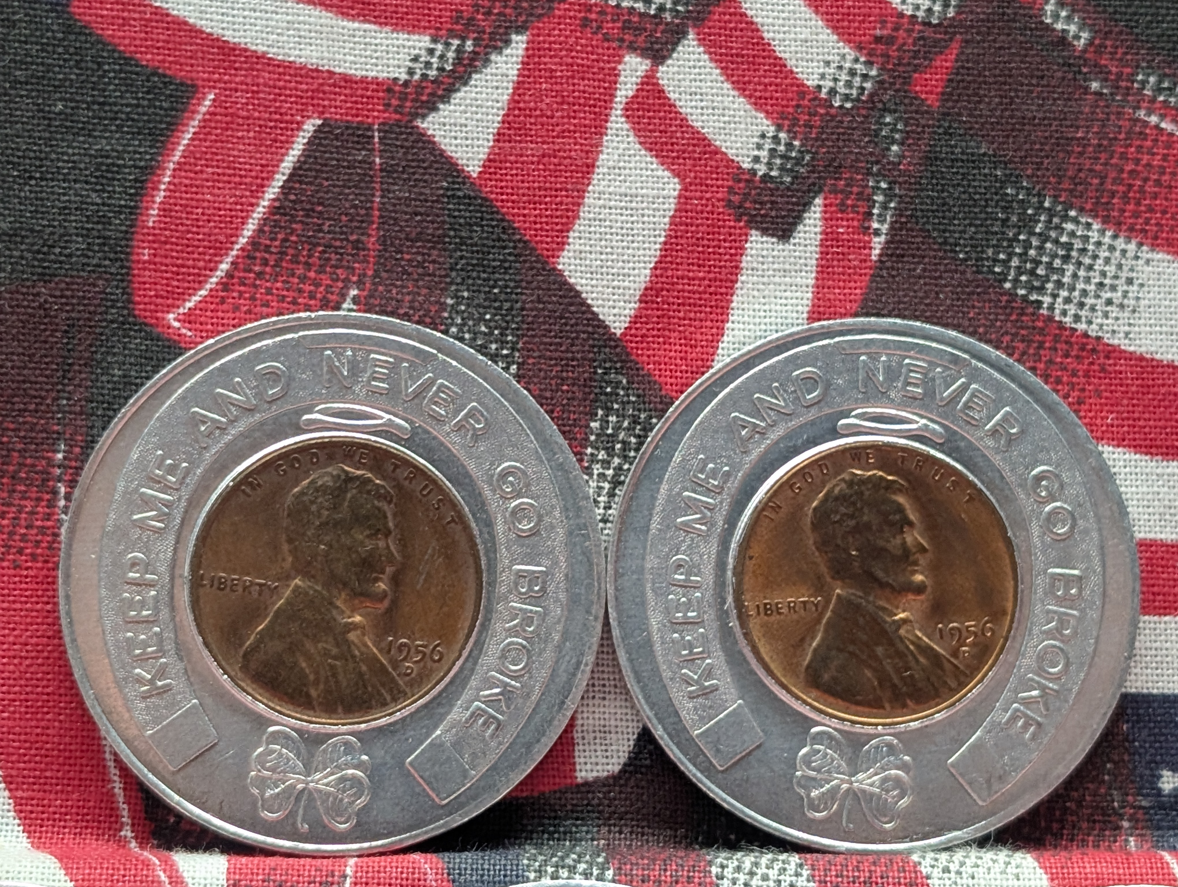 (5) 1956-D Wheat Cent Tokens