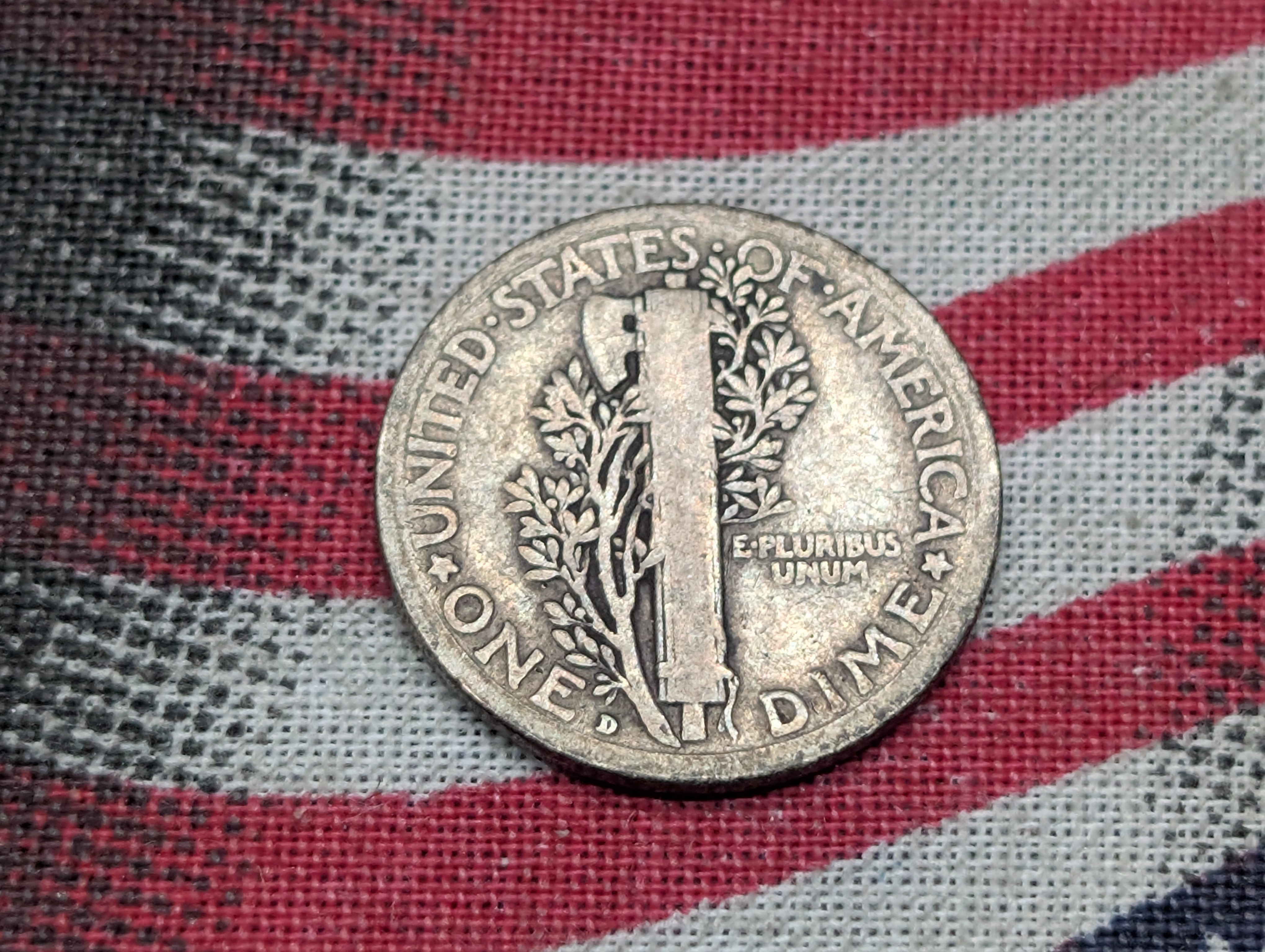 1917-D Mercury 90% Silver Dime